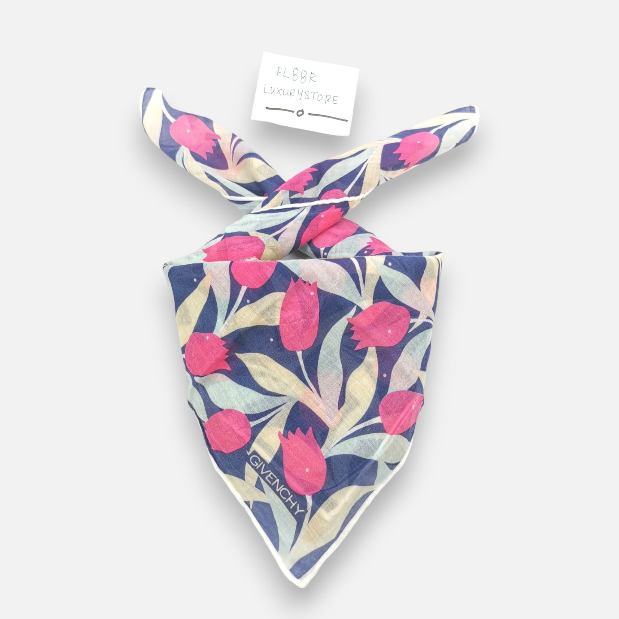 Vintage Givenchy Handkerchief Neckerchief Bandana