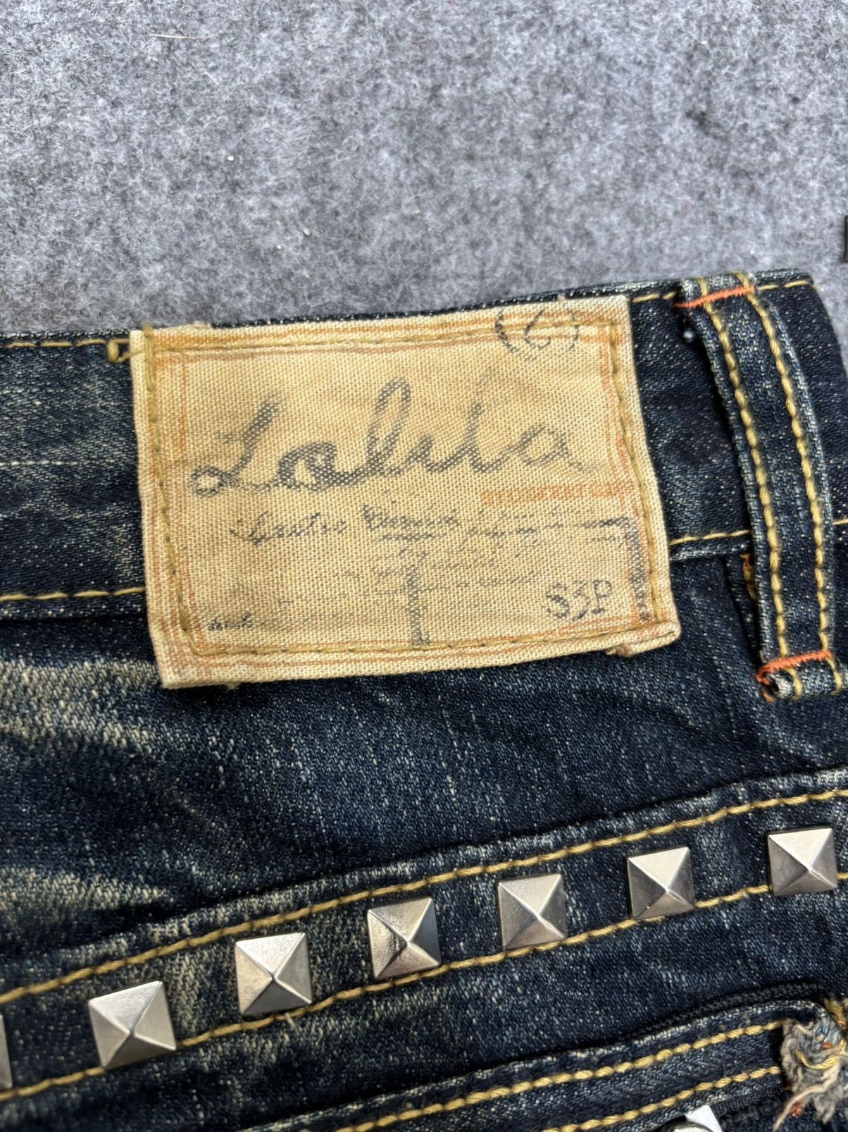 Seditionaries 💥Flare💥Lolita Mud Stone Wash Style Flare Spiky Denim F648 Size US 32 / EU 48 - 21 Thumbnail