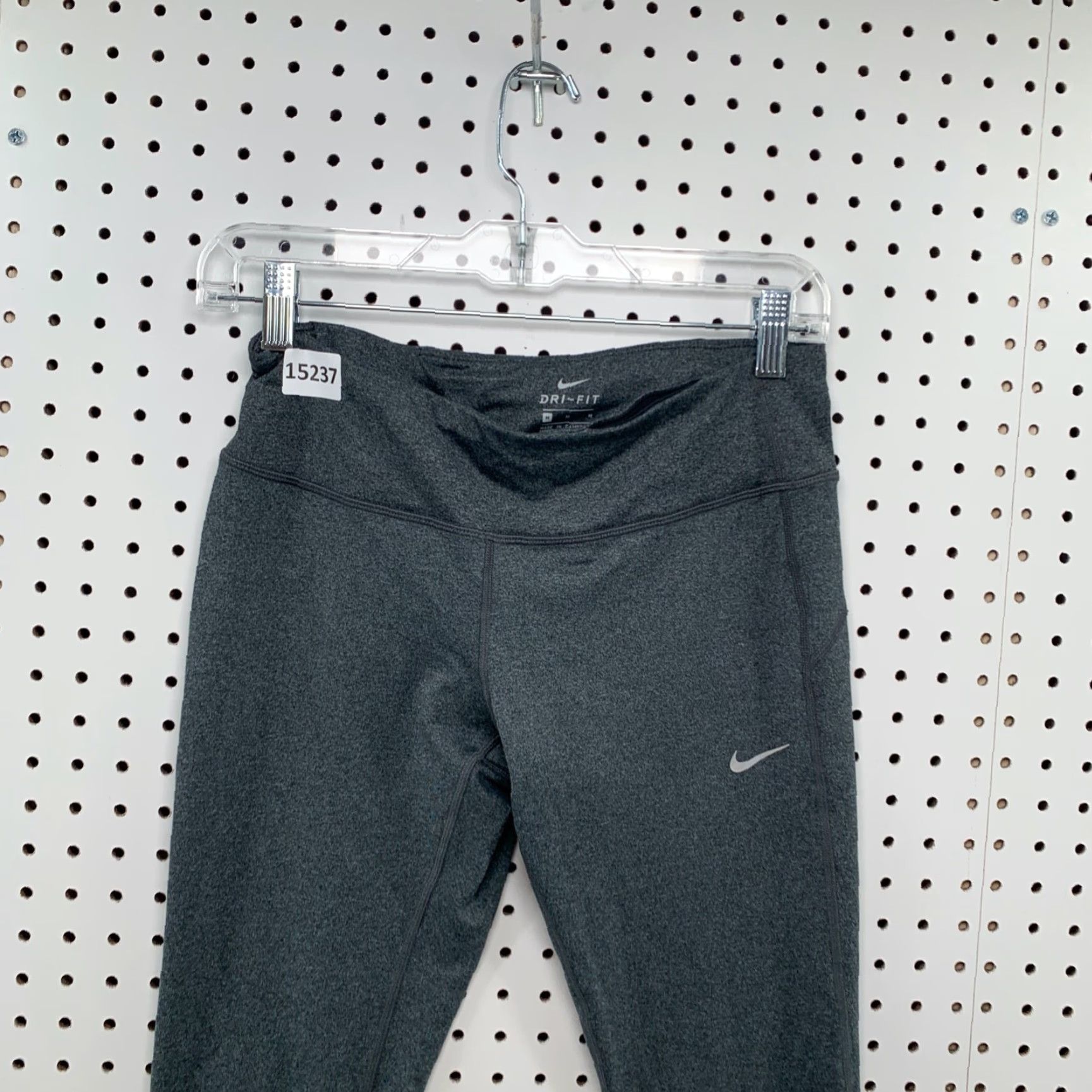 Nike Nike Dri-FIT Leggings Cropped Women's Gray Medium 27X21 Yoga Activewear M Womens Size 32" / US 10 / IT 46 - 2 Thumbnail
