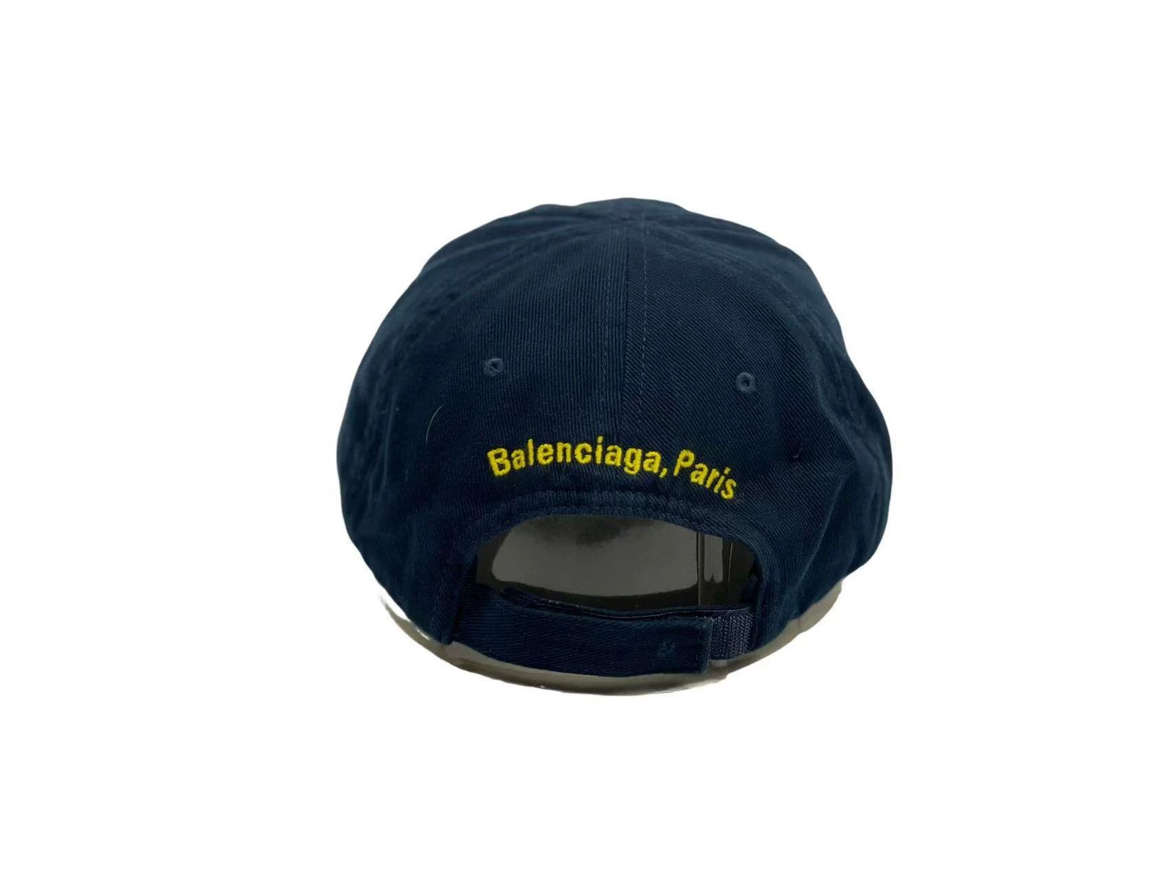 Balenciaga Balenciaga FBI Distressed Curved Brim Baseball Cap Size ONE SIZE - 3 Thumbnail