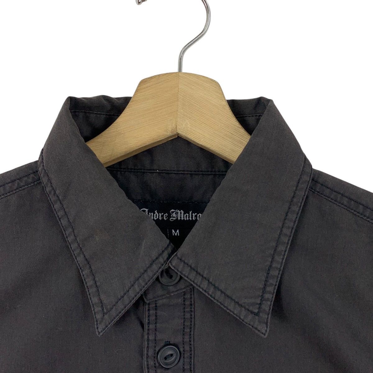 Japanese Brand × Seditionaries ANDRE MALROUR Back hit embroidery cross design black shirt Size US M / EU 48-50 / 2 - 8 Thumbnail