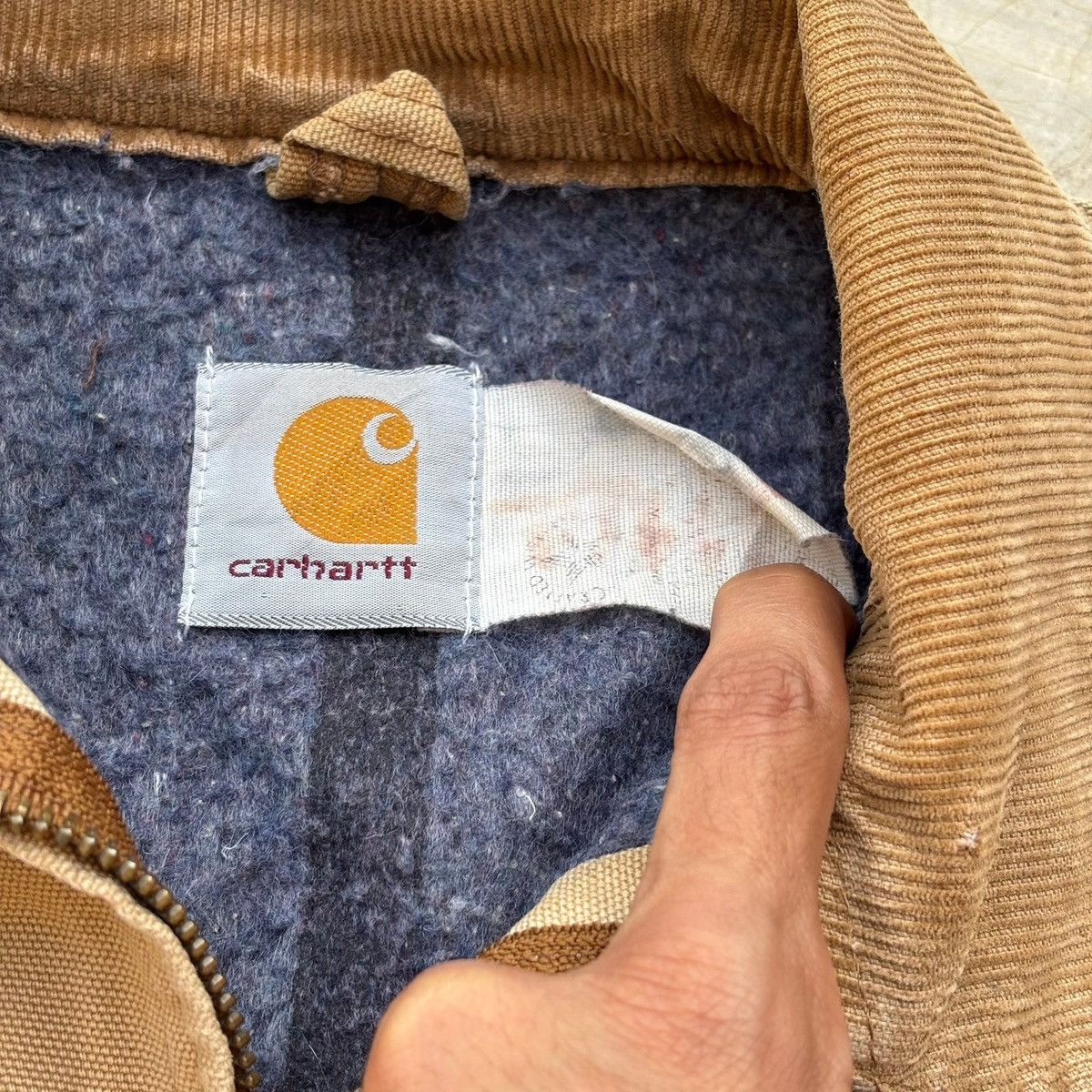 Carhartt Vintage 90s Sunfaded Carhartt Detroit Jacket Size US L / EU 52-54 / 3 - 6 Thumbnail