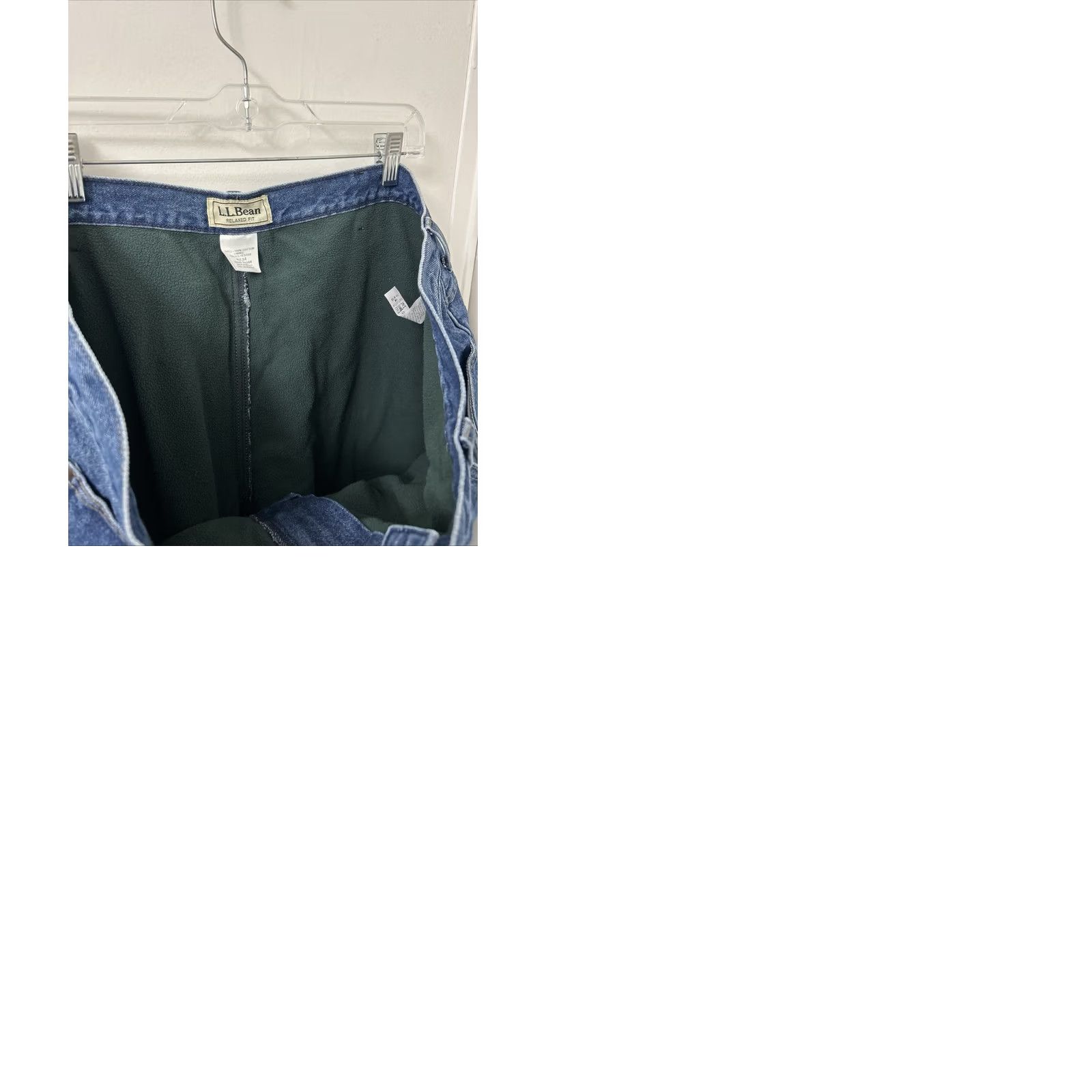 Doublet VINTAGE LL Bean Jeans Men 42x34 Blue Relaxed Fit Fleece Lined Denim 162344 Men’s Regular 34 Inseam Winter Size US 42 / EU 58 - 9 Thumbnail