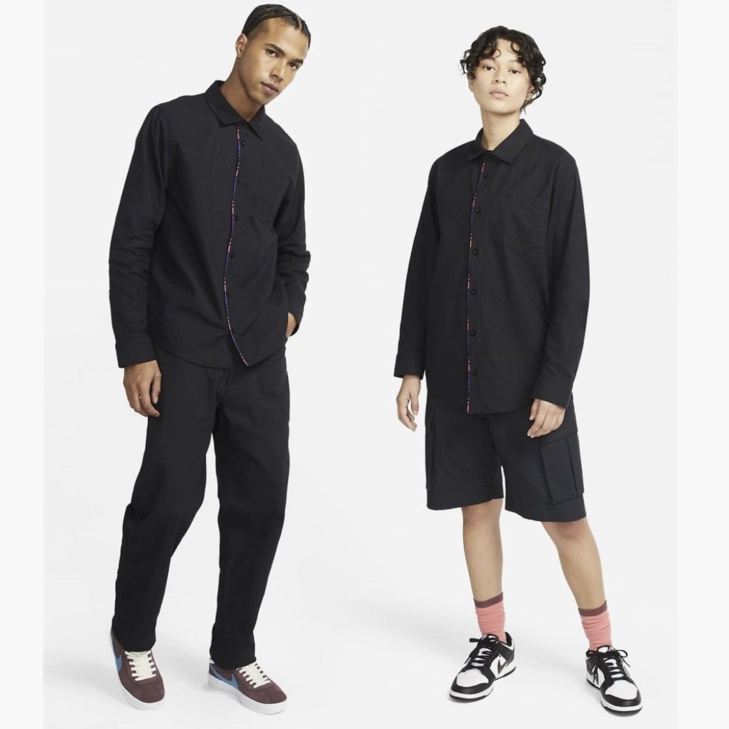 Nike SB Nike SB Flannel Button Up Black Shirt Size US L / EU 52-54 / 3 - 18 Thumbnail