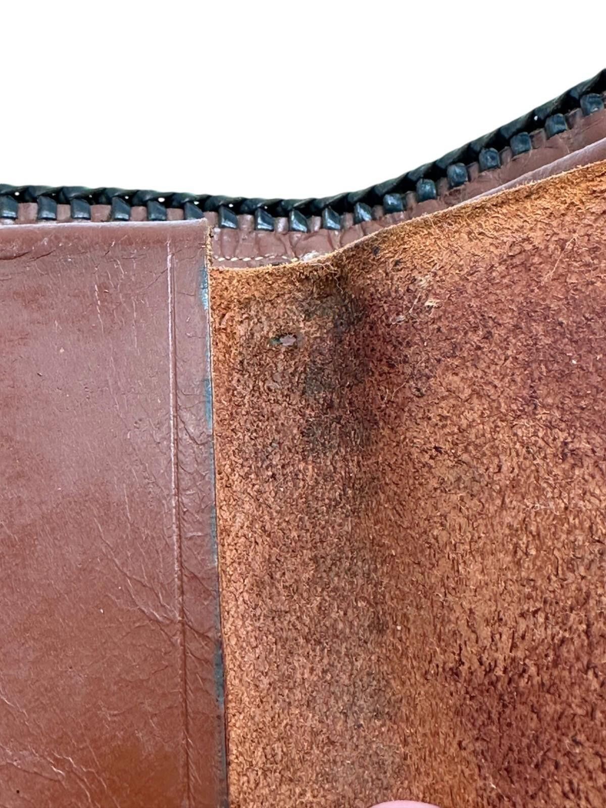 The Unbranded Brand Handcrafted Leather Wallet Floral Embossed Design Size ONE SIZE - 12 Thumbnail