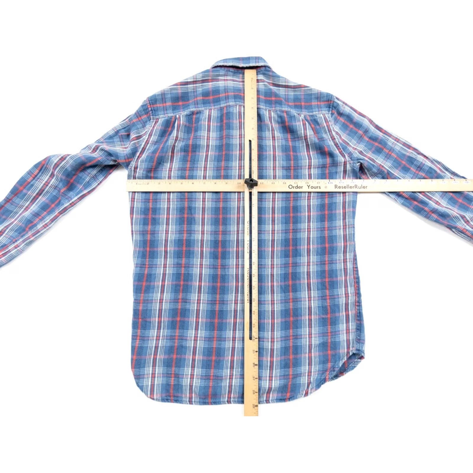 Vintage Denim & Supply Ralph Lauren Shirt Mens Small Blue Button-Up Long Sleeve Plaid Size US S / EU 44-46 / 1 - 7 Thumbnail