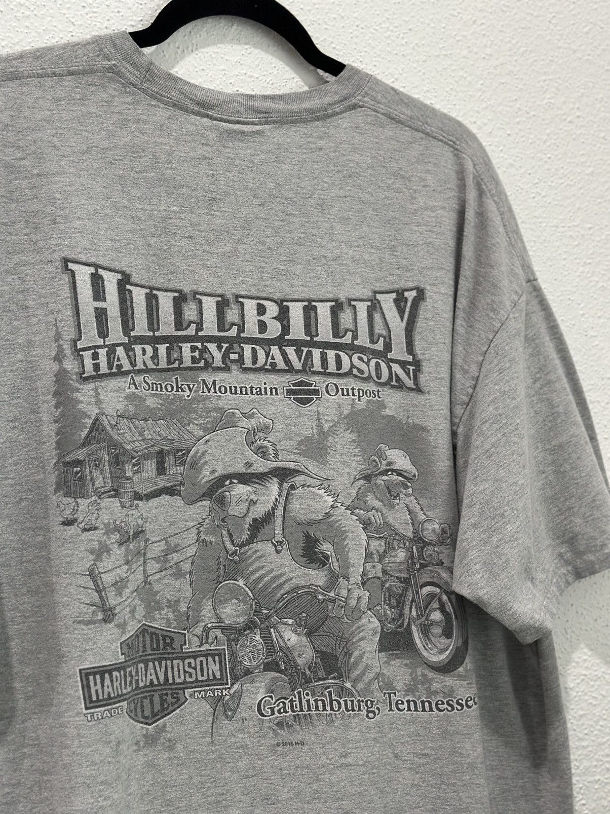 Harley Davidson Vintage Harley Davidson Hillbilly Gatlinburg, TN Pocket Tee Size US XXL / EU 58 / 5 - 3 Thumbnail