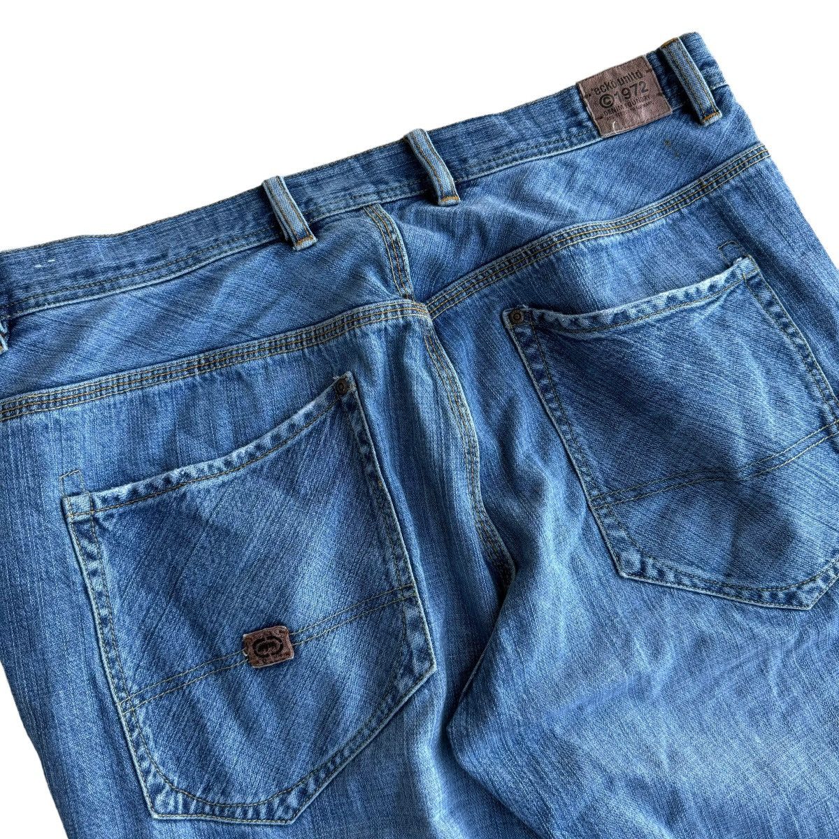 Ecko Unltd. × JNCO × Vintage Crazy Wide Leg Ecko Unltd. Hammer Jean Baggy Y2K Jeans Size US 36 / EU 52 - 5 Thumbnail