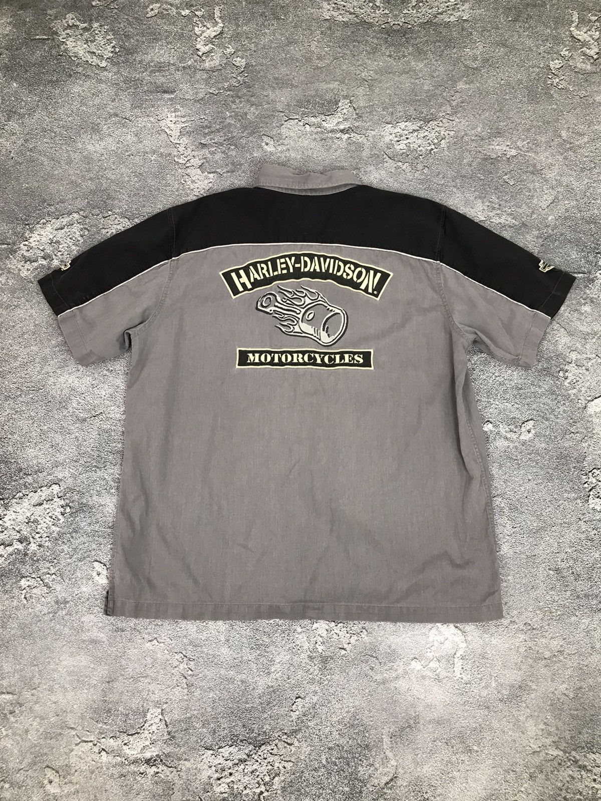 Harley Davidson × Vintage Harley Davidson Short Sleeve Pop Shirt,Activewear,Biker Size US XL / EU 56 / 4 - 2 Thumbnail