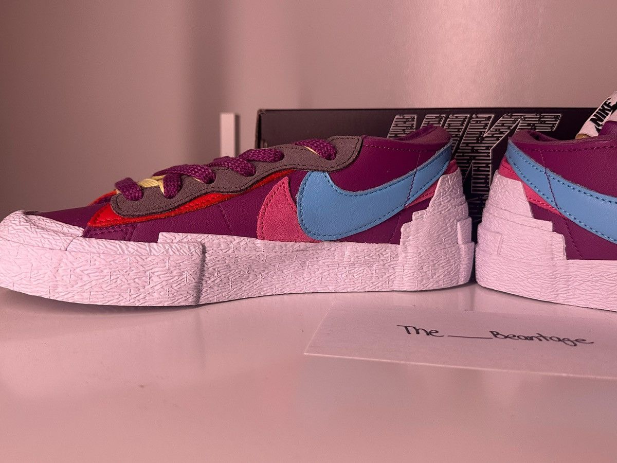 Kaws × Nike × Sacai Nike Blazer Low Sacai KAWS Shoes Purple Dusk-Aqua-Pink Size US 6.5 / IT 36.5 - 11 Thumbnail