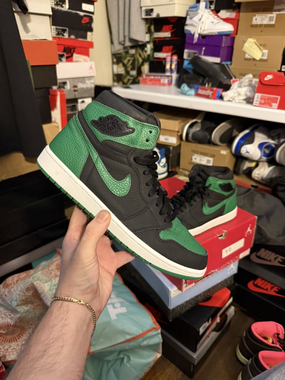 Jordan Brand Jordan retro 1 pine green sz 10 Size US 10 / EU 43 - 1 Thumbnail