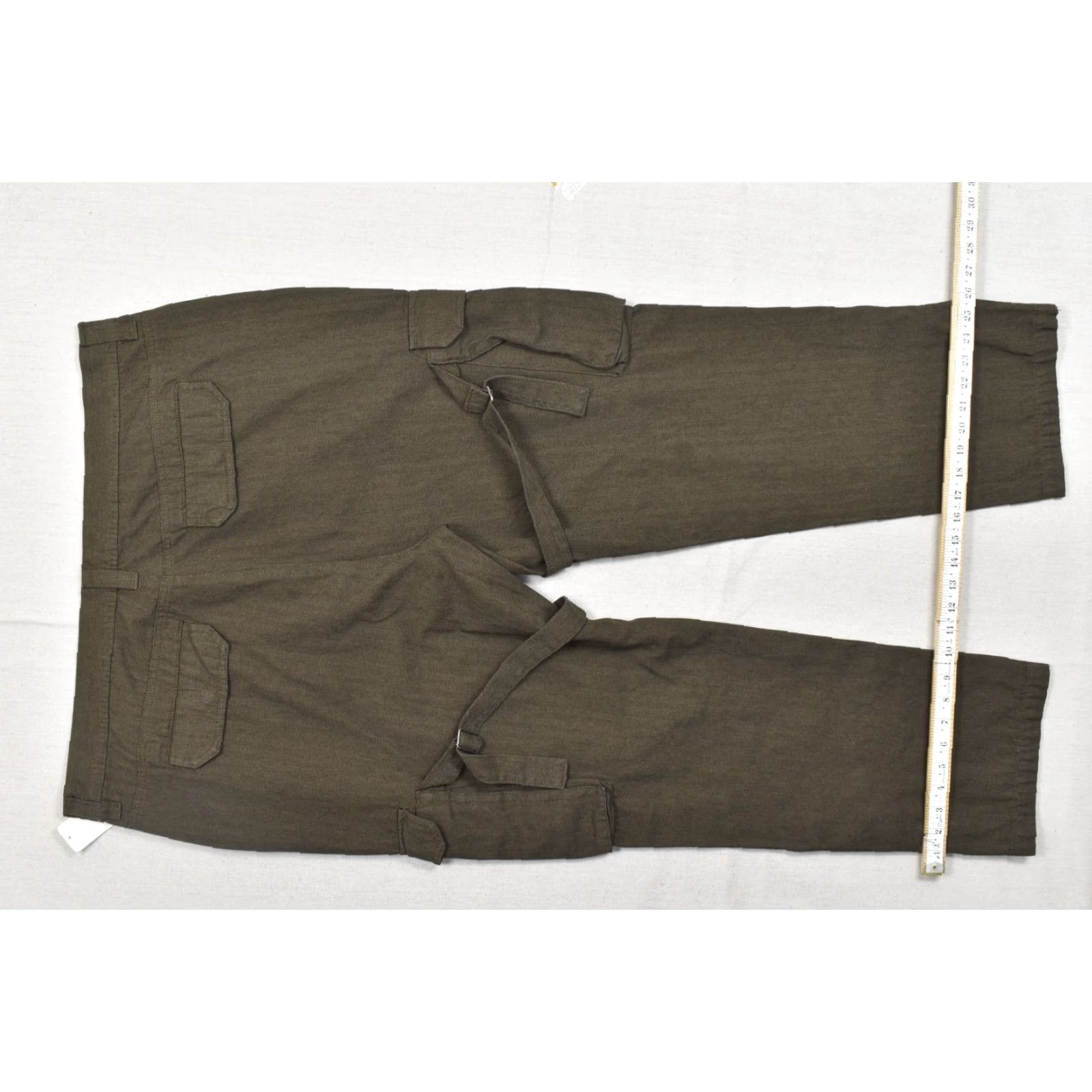 Zippo VINTAGE? No — Standard Cloth Cargo Pants Men 2XL Brown Cotton Herringbone Flat Front Pocket Cargo Pants Regular Inseam 29 in–New With Tags Size US 39 - 4 Thumbnail