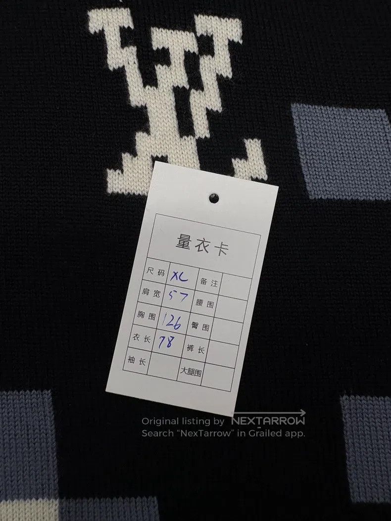 Louis Vuitton Louis Vuitton Checkerboard mosaic logo sweatshirt Size US XL / EU 56 / 4 - 7 Thumbnail