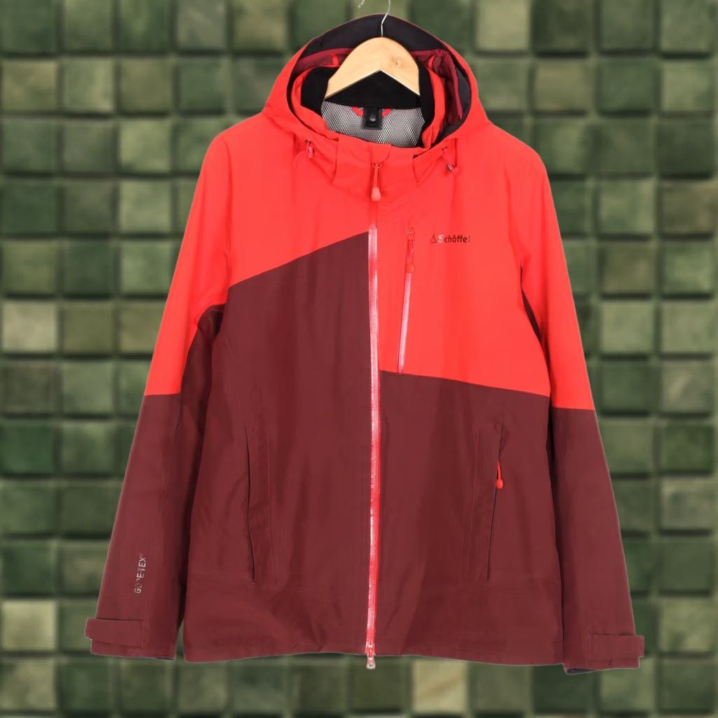 Vintage SCHOFFEL Padova 1 GORE-TEX Hooded Jacket Men Size EU 50 UK 40 Large MJ6538, Red, All Seasons, Waterproof, Hooded, Regular, Jacket, Mens Size US L / EU 52-54 / 3 - 1 Thumbnail