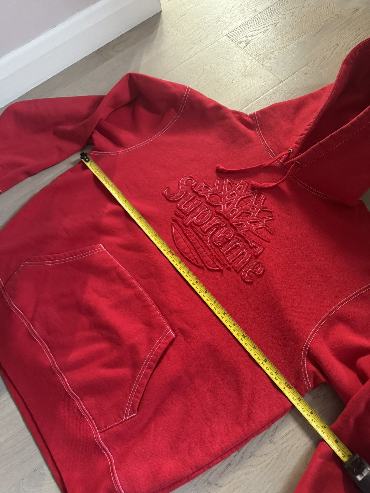Supreme × Timberland SUPREME x TIMBERLAND hoodie sizes in photos by tape measure Size US L / EU 52-54 / 3 - 5 Thumbnail