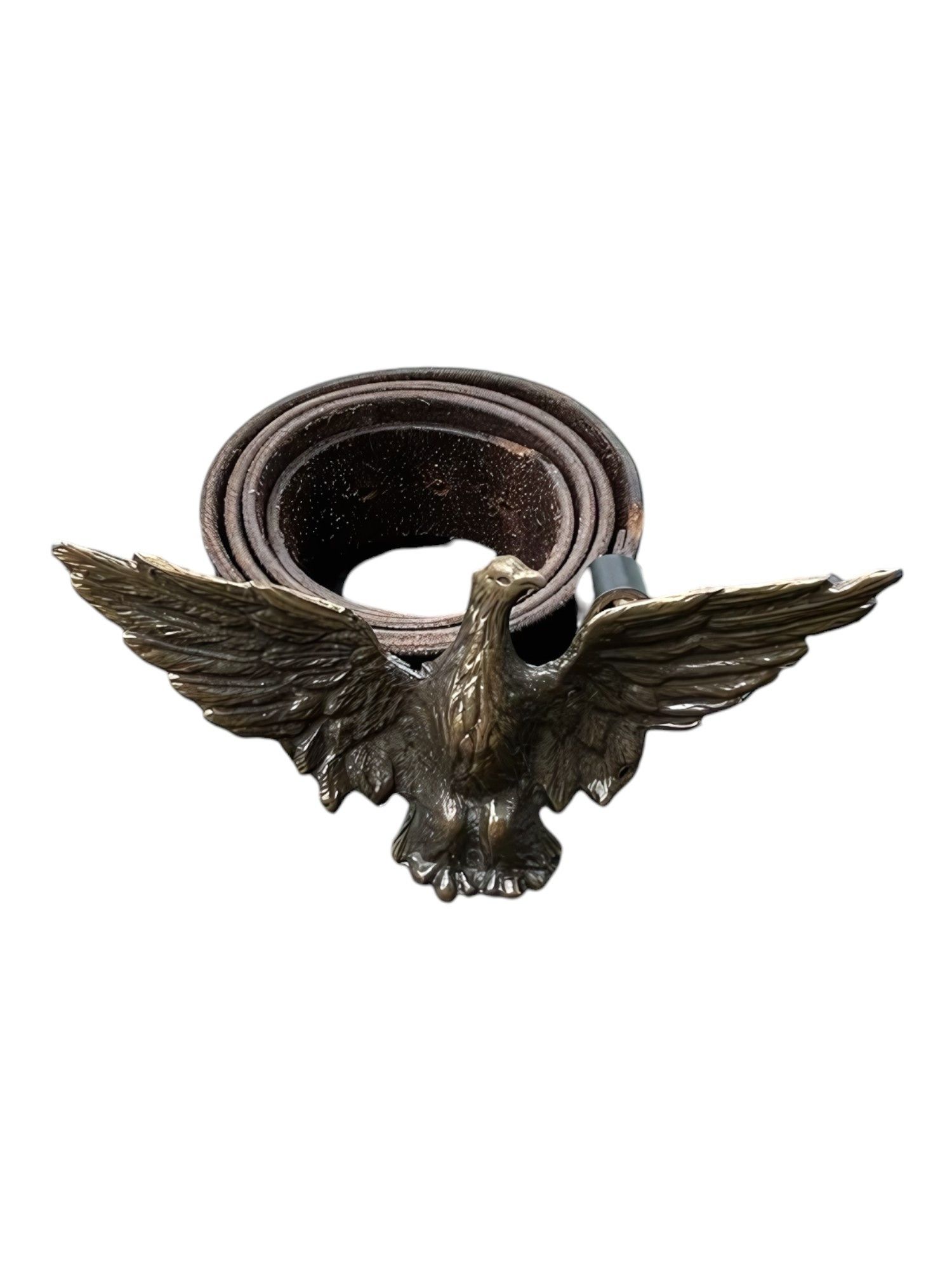 Dolce & Gabbana METAL EAGLE BUCKLE LEATHER BELT Size ONE SIZE - 1 Thumbnail