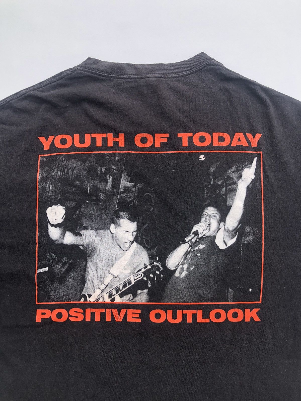 Band Tees × Japanese Brand 00s Youth Of Today Positive Outlook Tshirt Tee Size US L / EU 52-54 / 3 - 6 Thumbnail