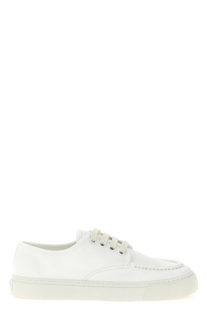 Prada PRADA White Cotton Sneakers New And Authentic Size US 10.5 / EU 43-44 - 6 Thumbnail