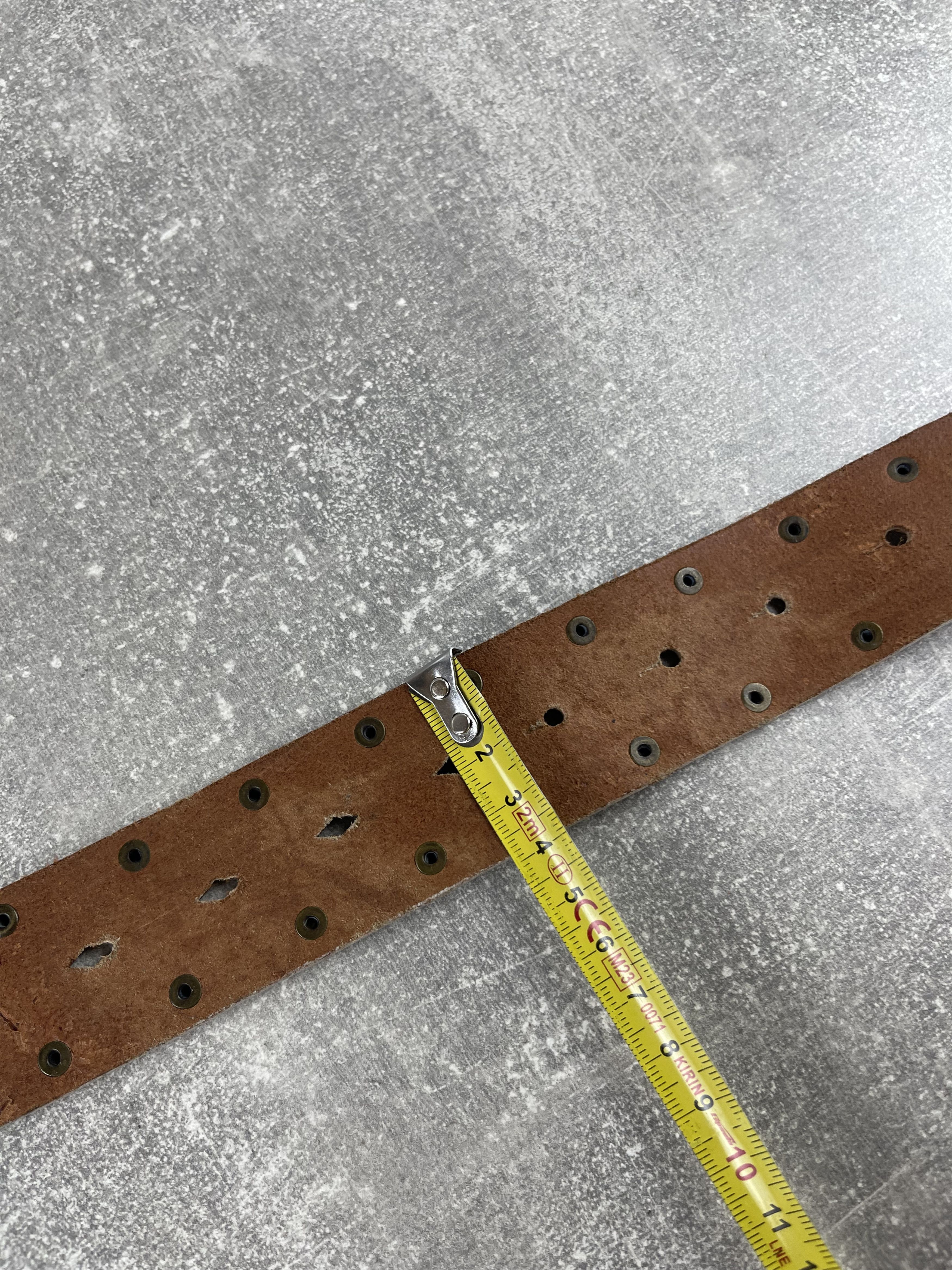 Seditionaries Y2K vintage faded leather belt big metal buckle Size ONE SIZE - 7 Thumbnail