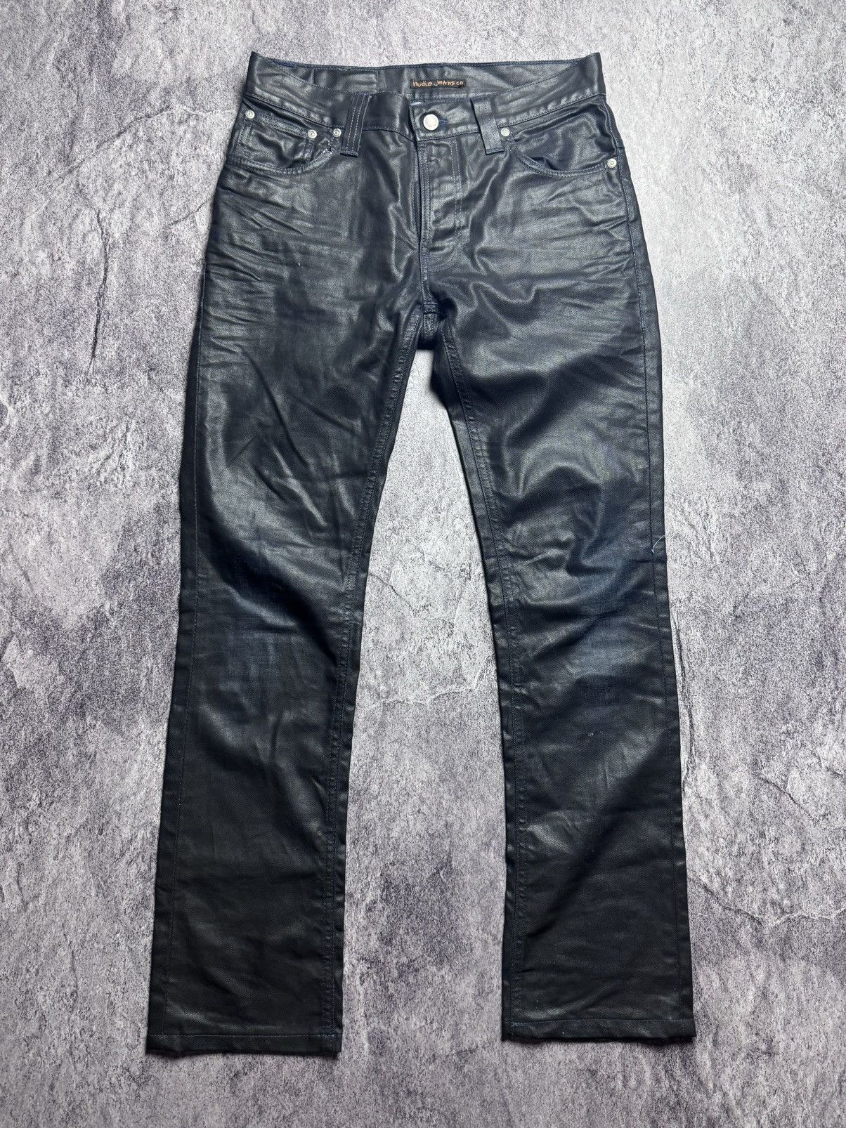 Designer Nudie Jeans Streetwear Nudie jeans waxed archival Japan style pants Grailed