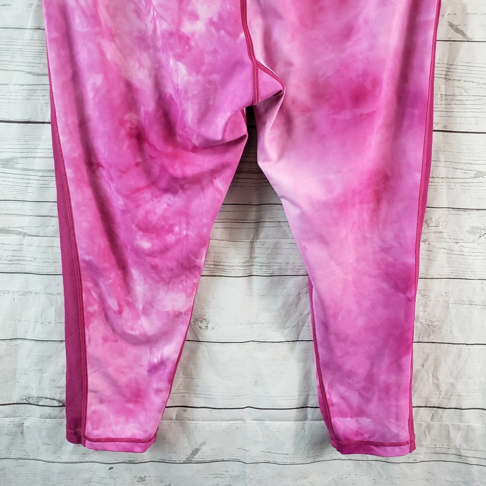 Vintage Zyia Womens Hendrix High Rise Leggings Sz 12 Pink Tie Dye Size 34" / US 12 / IT 48 - 4 Thumbnail
