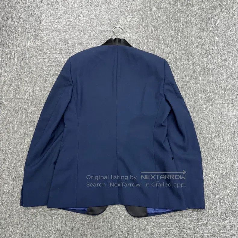 Alexander McQueen Alexander Mcqueen Blue stitched suit jacket Size 50R - 2 Thumbnail