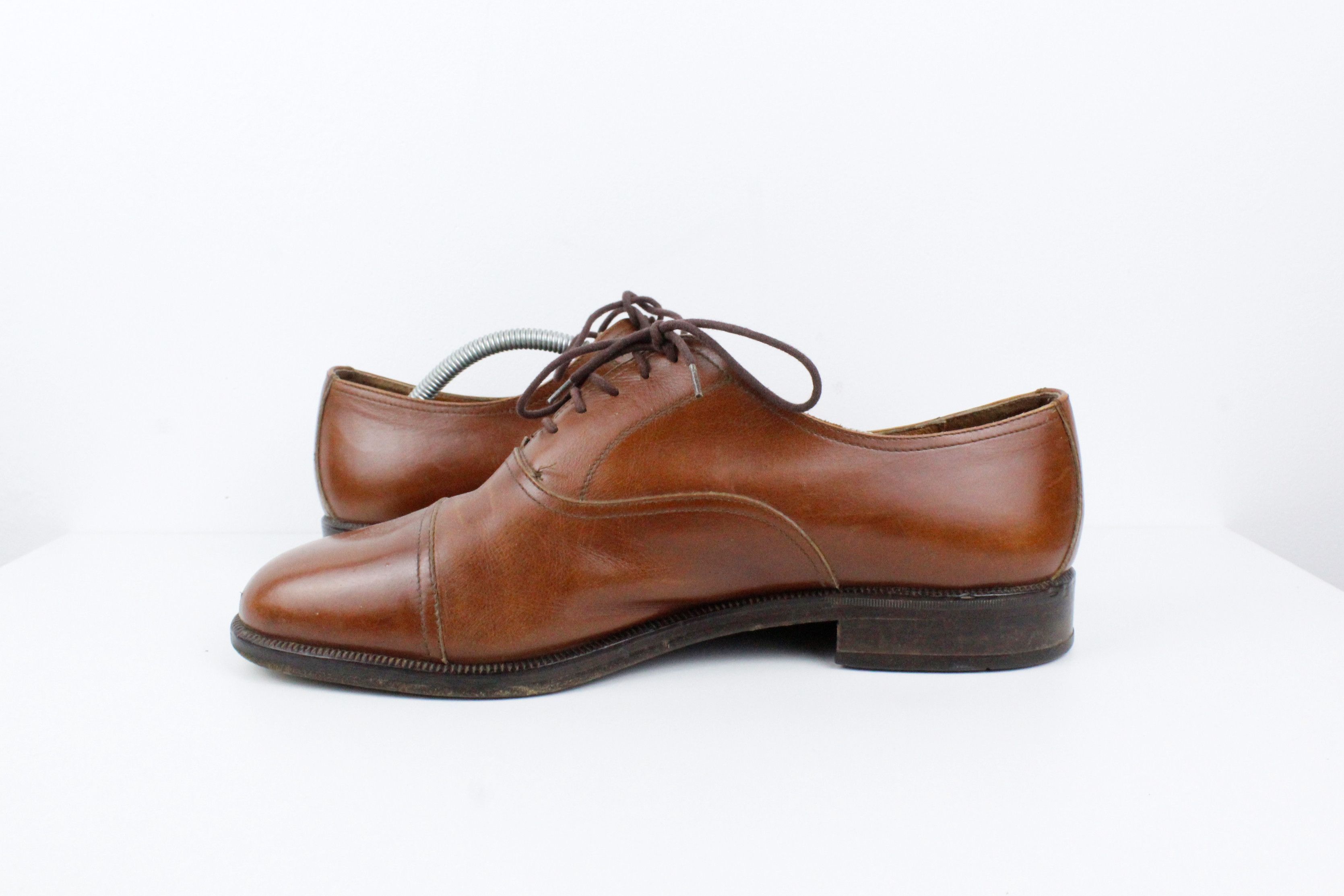 Bally × Vintage Vintage Bally Brown Leather Derby Shoes 45 Size US 12 / EU 45 - 7 Thumbnail