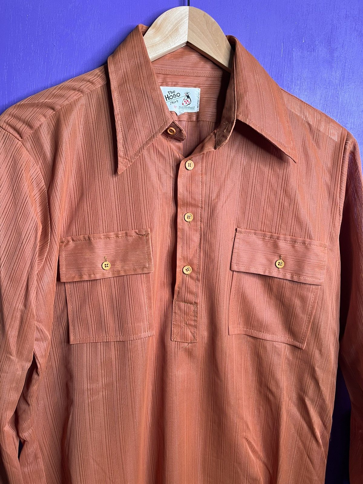 Hobo × Vintage Vintage 70s The Hobo shirt quarter button up shirt Size US M / EU 48-50 / 2 - 3 Thumbnail