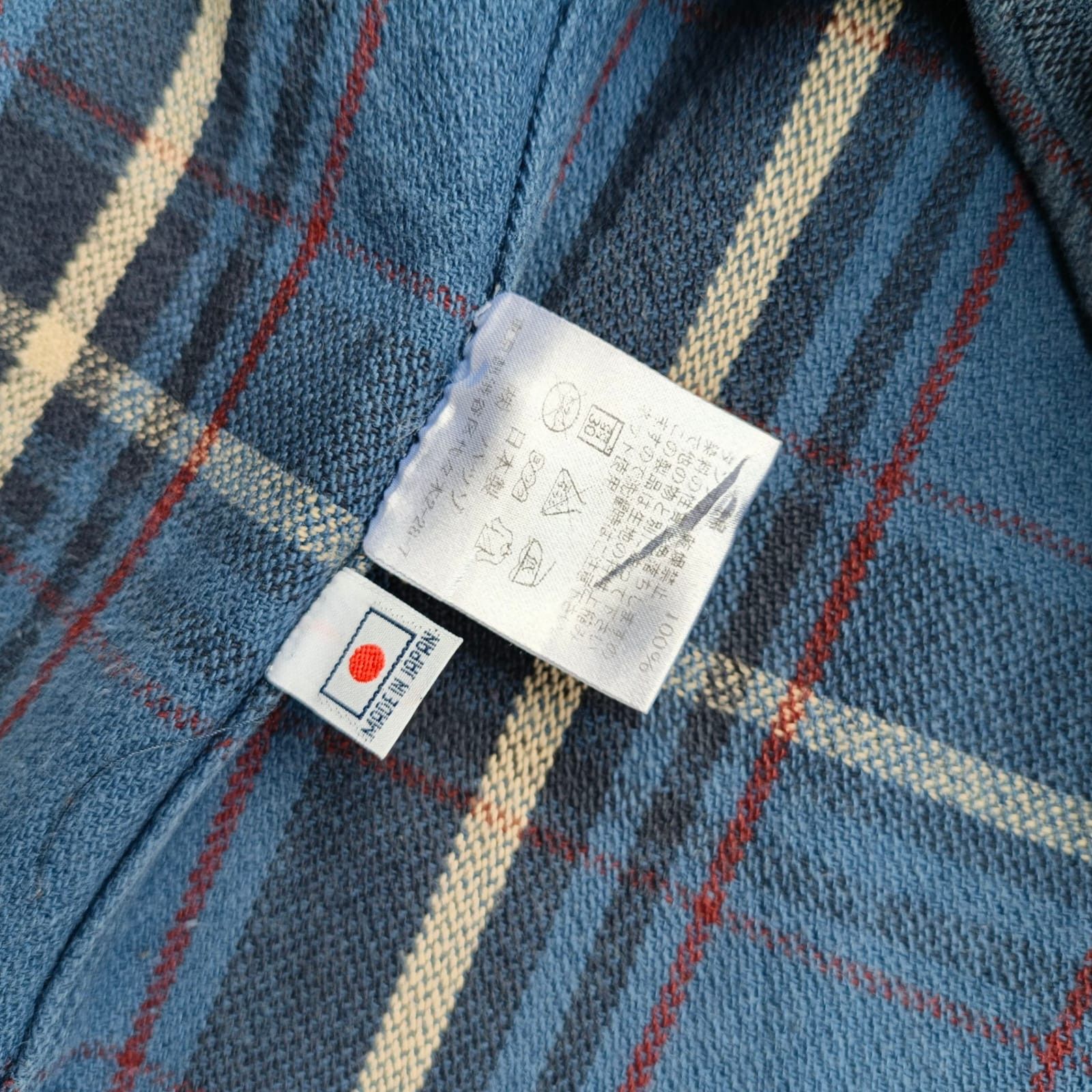 291295=Homme 291295=HOMME Heavyweight Plaid Flannel Shirt Size US L / EU 52-54 / 3 - 6 Thumbnail