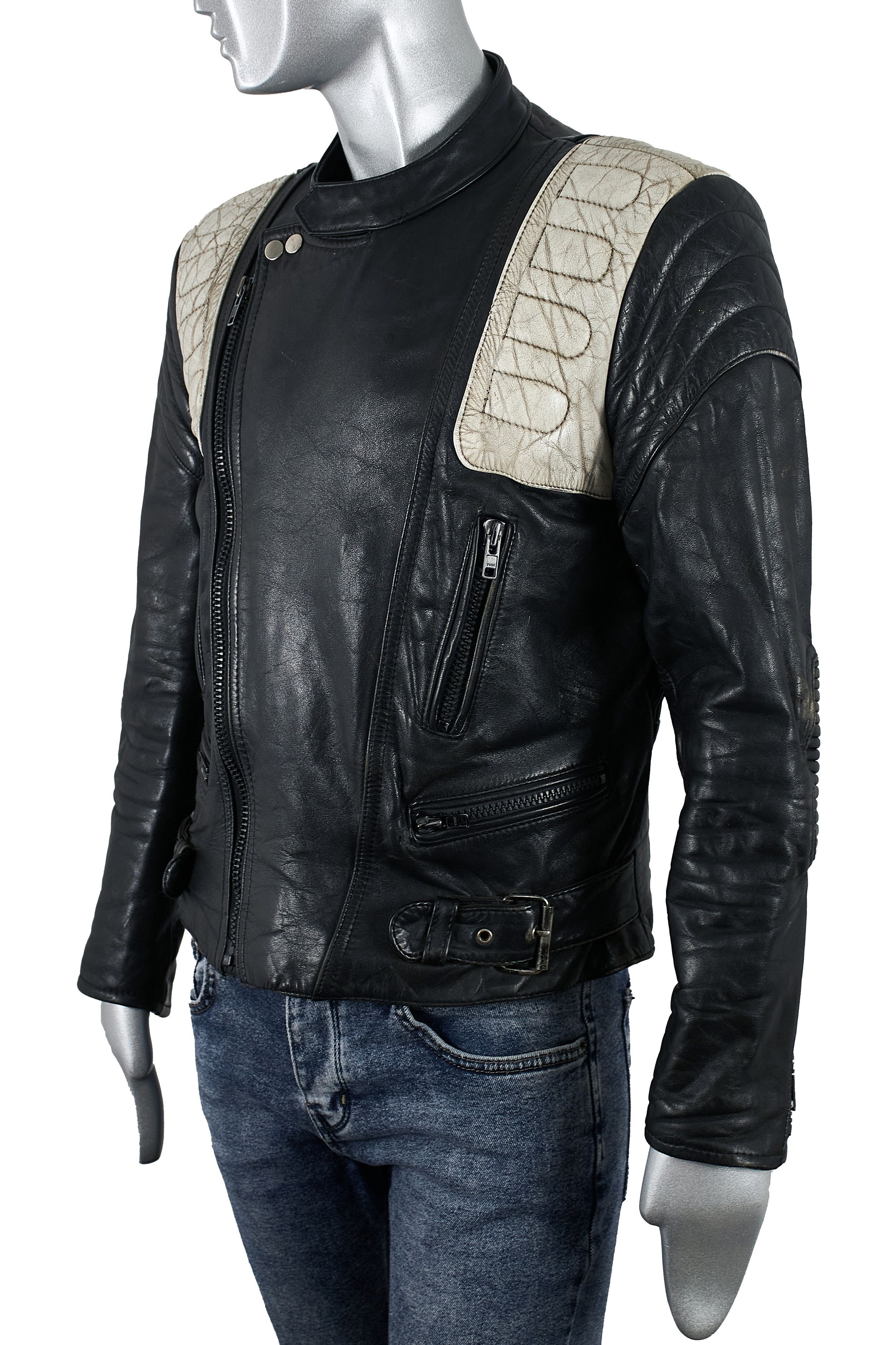 Vintage Vintage cowhide leather jacket, biker motorcycle jacket Size US M / EU 48-50 / 2 - 4 Thumbnail