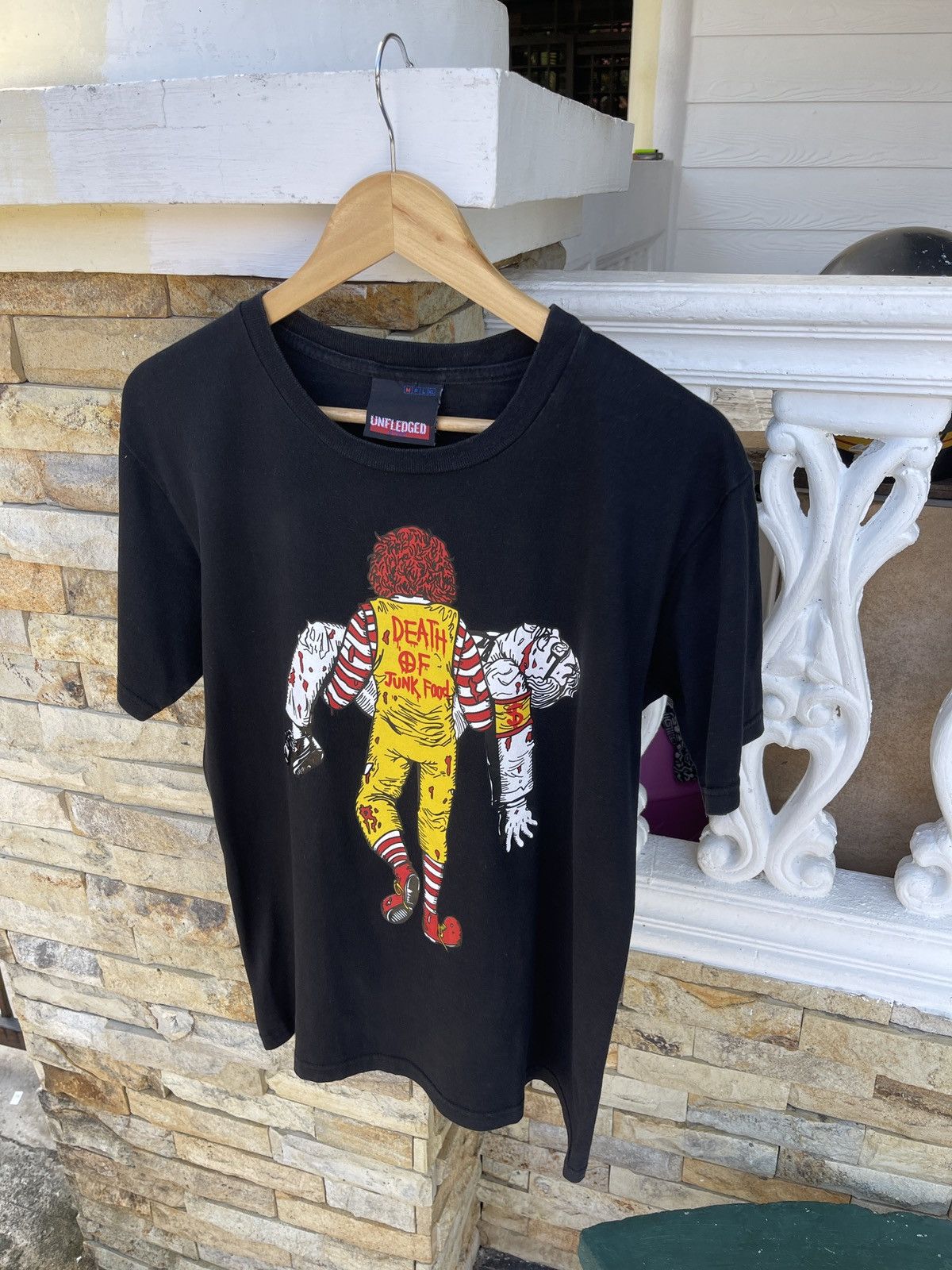 Vintage Last Drop🔥Rare🔥Vintage DEATH of JUNK FOOD McDonald inspired Size US M / EU 48-50 / 2 - 4 Thumbnail