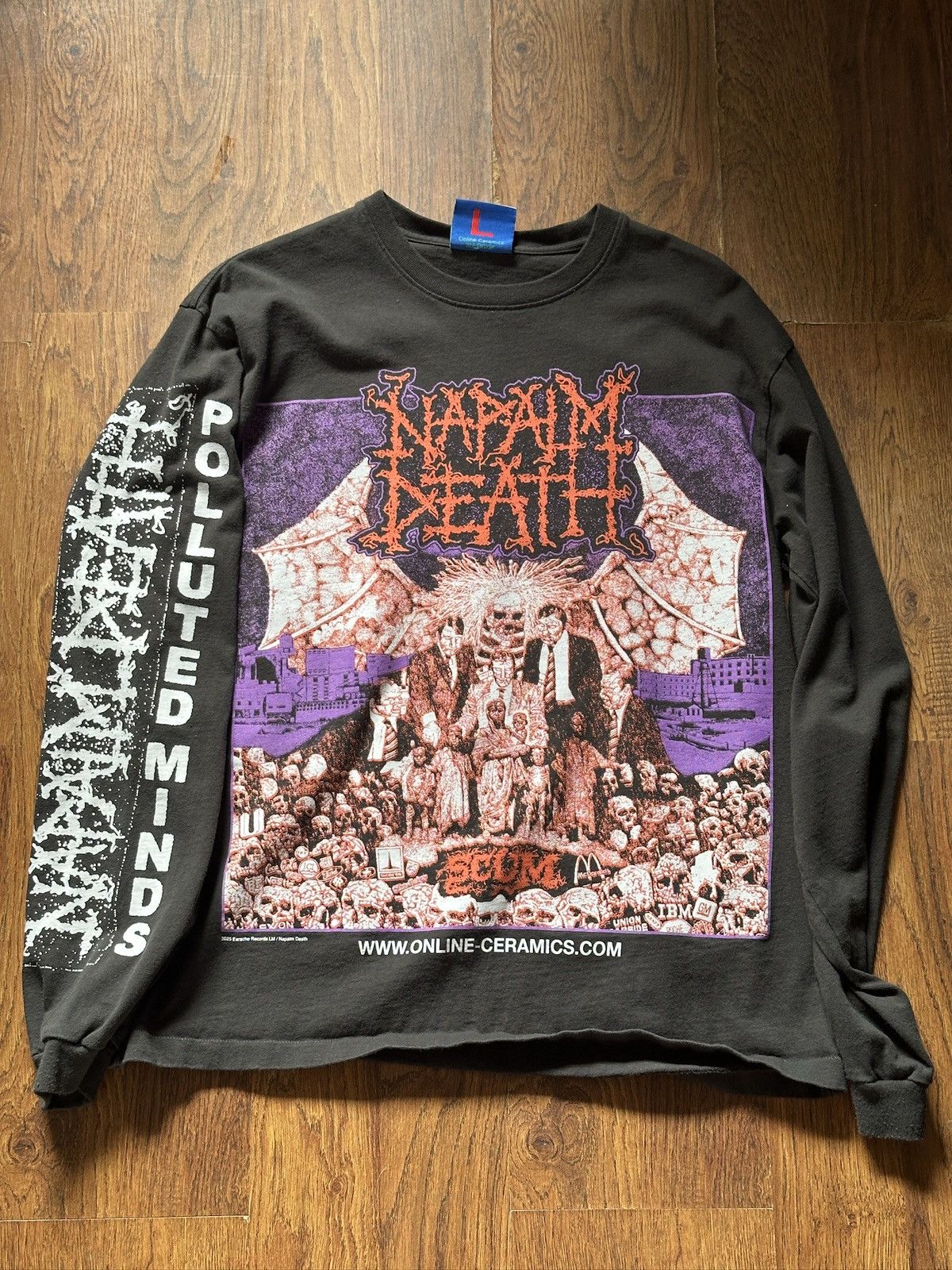 Online Ceramics Online Ceramics x Napalm Death Long Sleeve tee Size US L / EU 52-54 / 3 - 1 Thumbnail