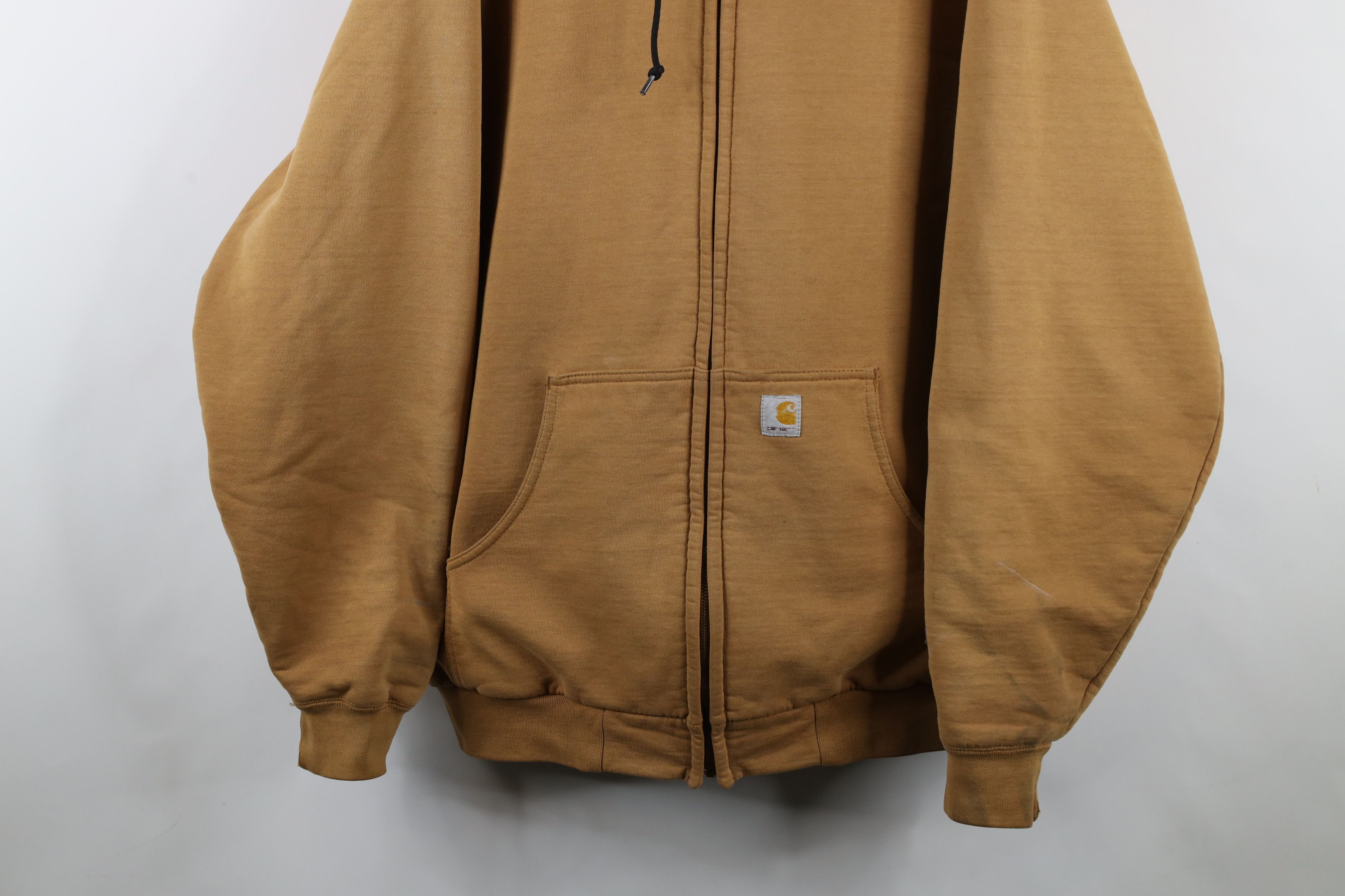 Carhartt × Vintage Vintage Y2K Carhartt Heavyweight Thermal Lined Hoodie Jacket Size US XXL / EU 58 / 5 - 3 Thumbnail