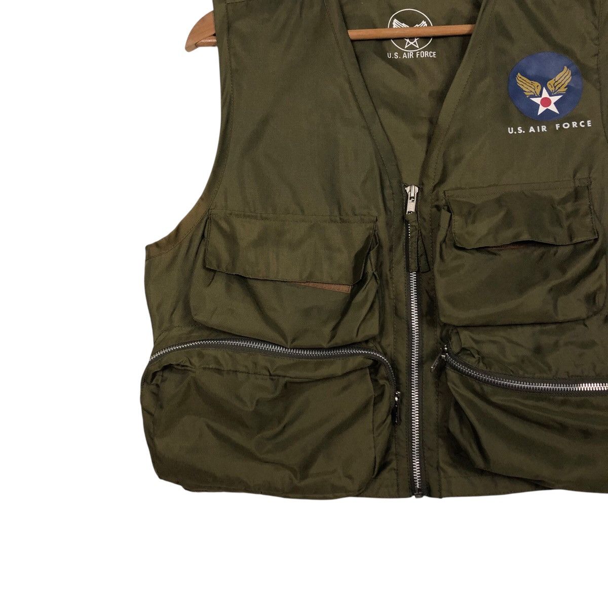 Japanese Brand 📌Vintage Utility Tactical Vest Us Air Force Military Size US M / EU 48-50 / 2 - 5 Thumbnail