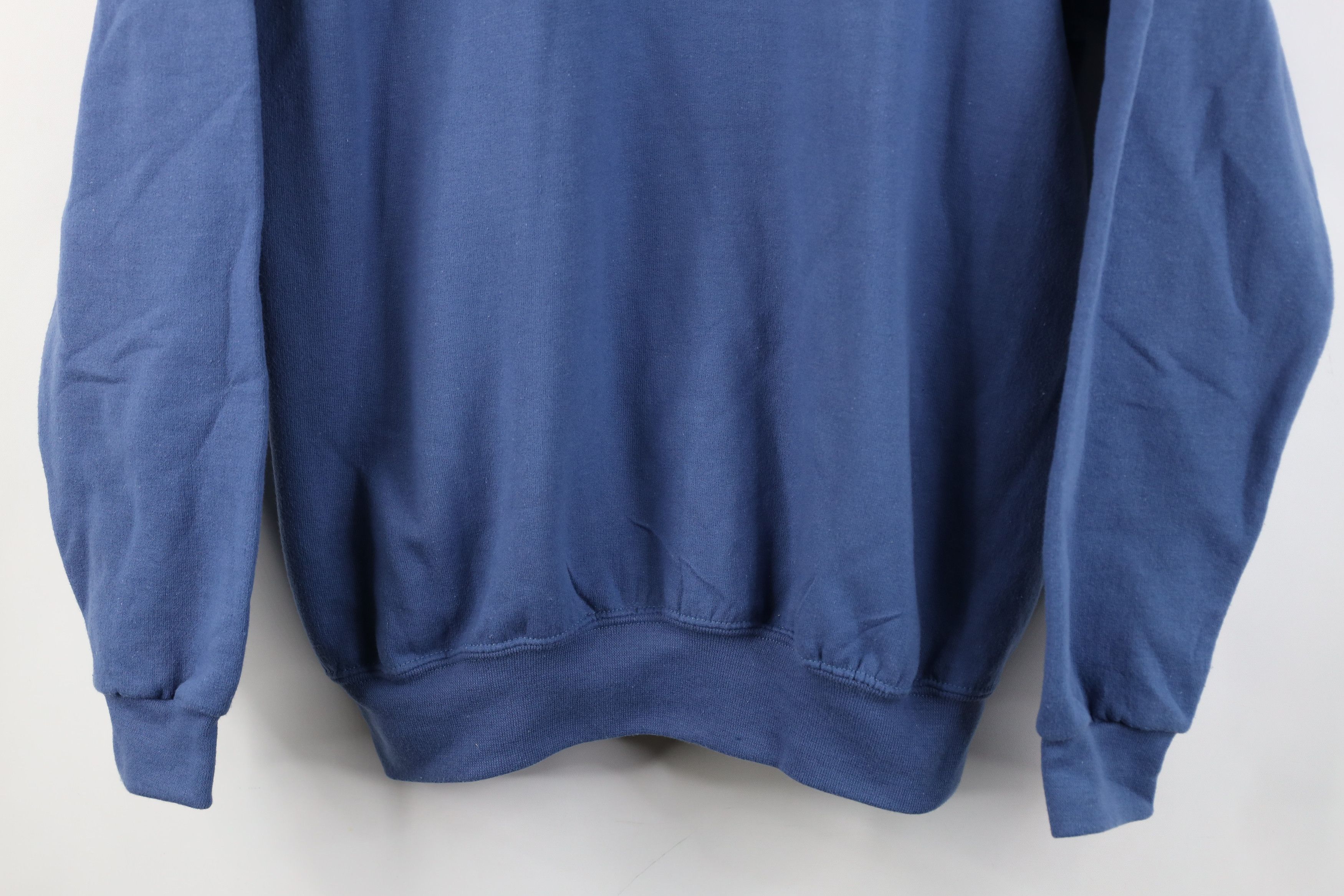 Vintage Vintage 90s Streetwear Christmas Snow Birds Sweatshirt Blue Size L / US 10 / IT 46 - 3 Thumbnail