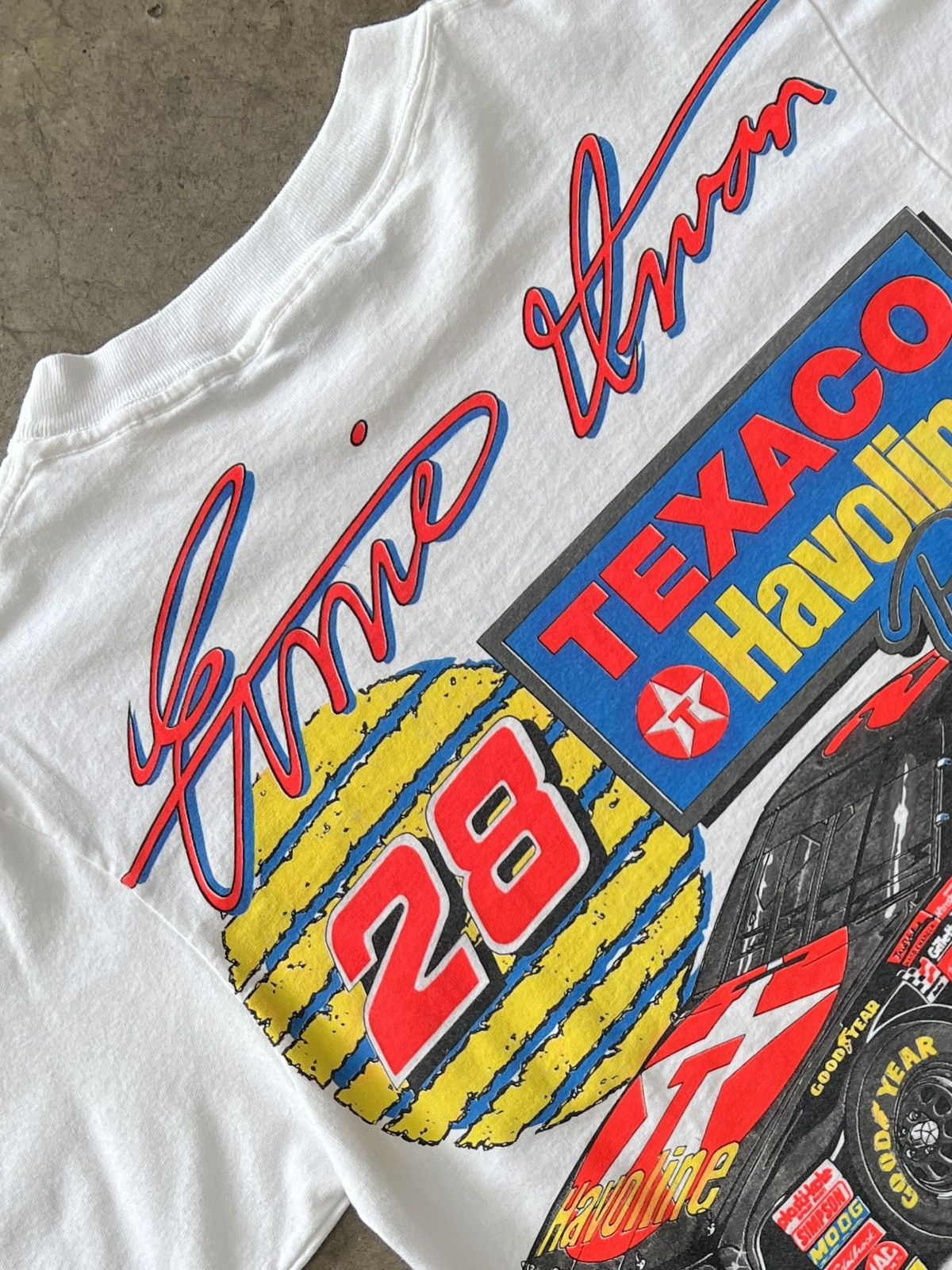 NASCAR Vintage Ernie Irvan Yates Racing AOP Wrap Tee Large Size US L / EU 52-54 / 3 - 5 Thumbnail