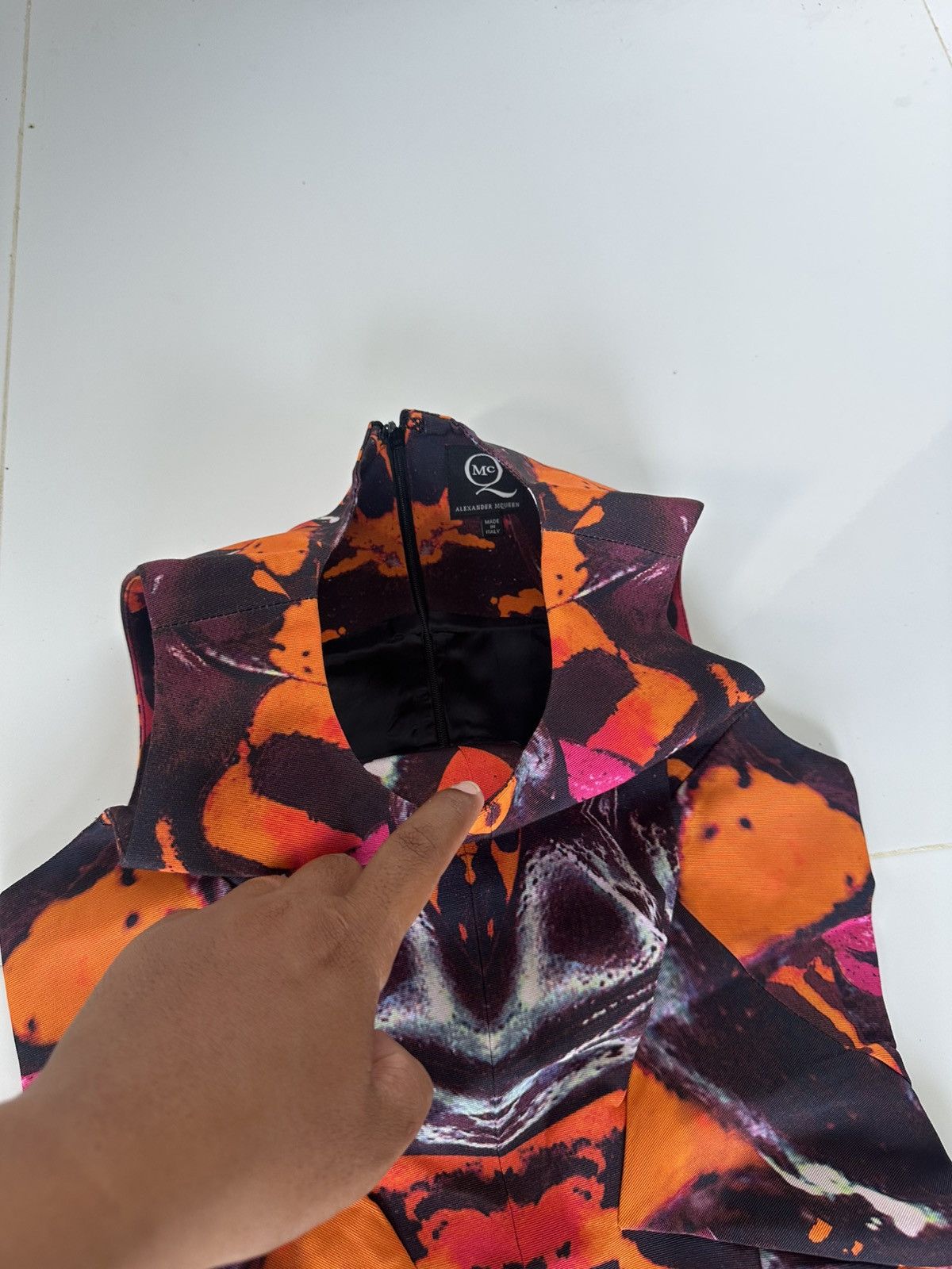McQ Alexander McQueen Alexander Mcqueen Multi Color Abstratct Print Dress Size S / US 4 / IT 40 - 8 Thumbnail