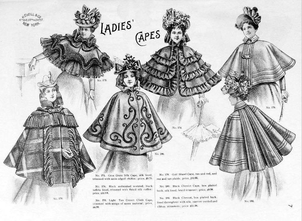Other 19th Century 1800s Antique Victorian Women’s Capelet Mantle Size M / US 6-8 / IT 42-44 - 2 Thumbnail