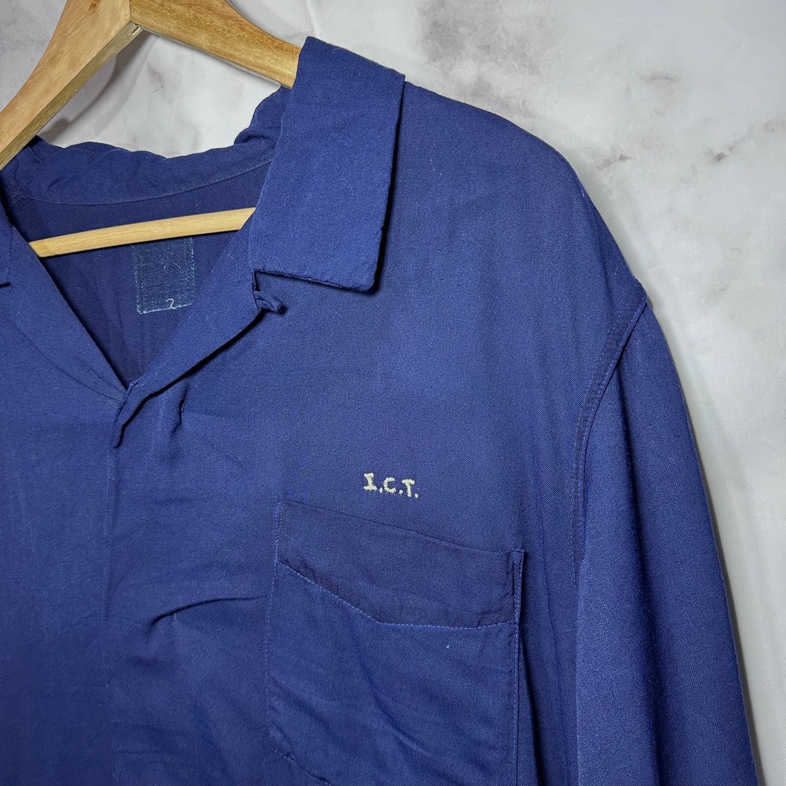 Visvim Indigo Camping Trailer Camp Collar Shirt Size US XL / EU 56 / 4 - 4 Thumbnail