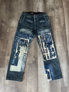Kapital, Jeans, Kapital Bootcut Denim Boro Jeans