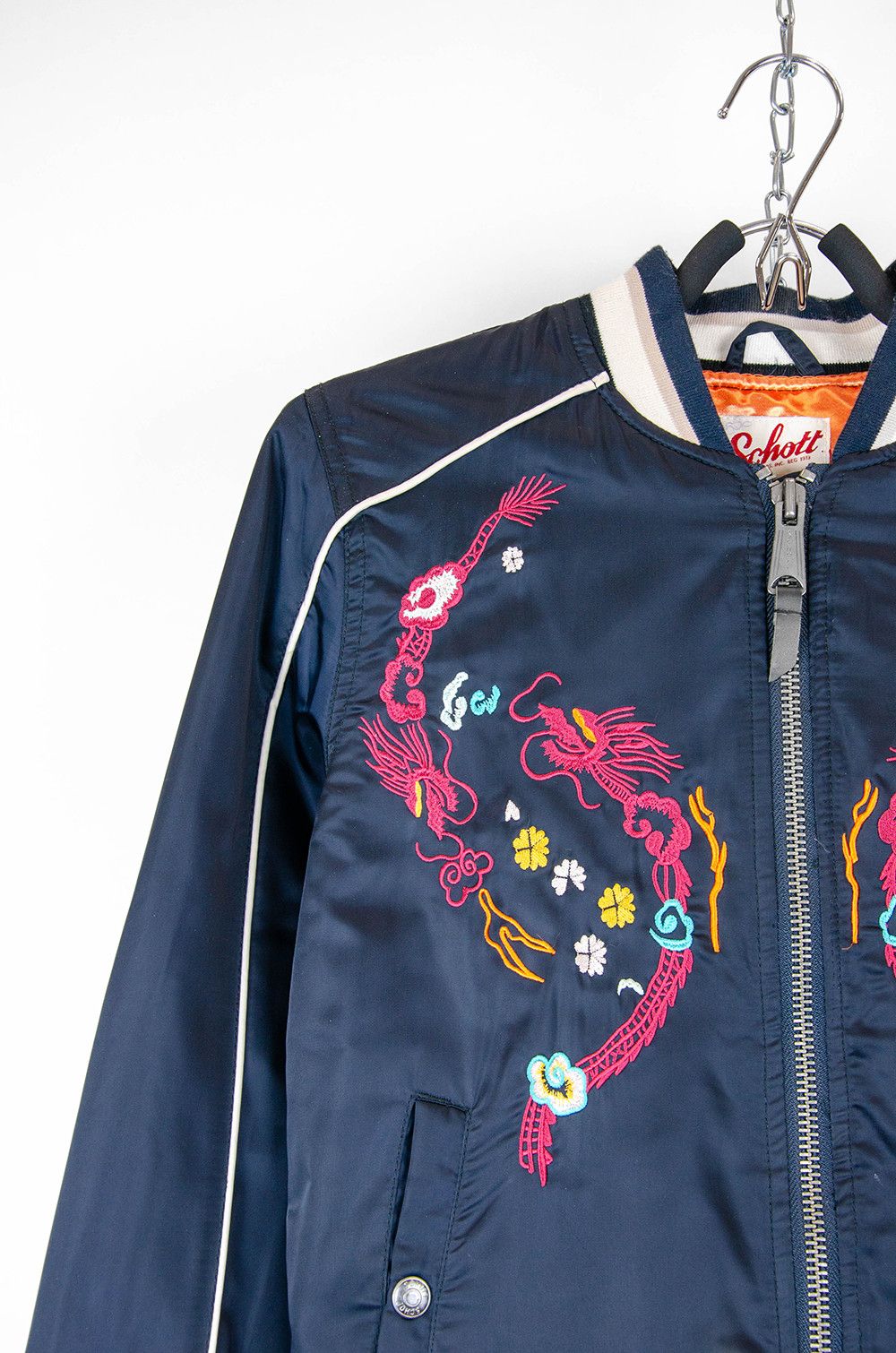 Schott Schott Airborne Japan Dragon Sukajan Bomber - Size XS Size US XS / EU 42 / 0 - 5 Thumbnail