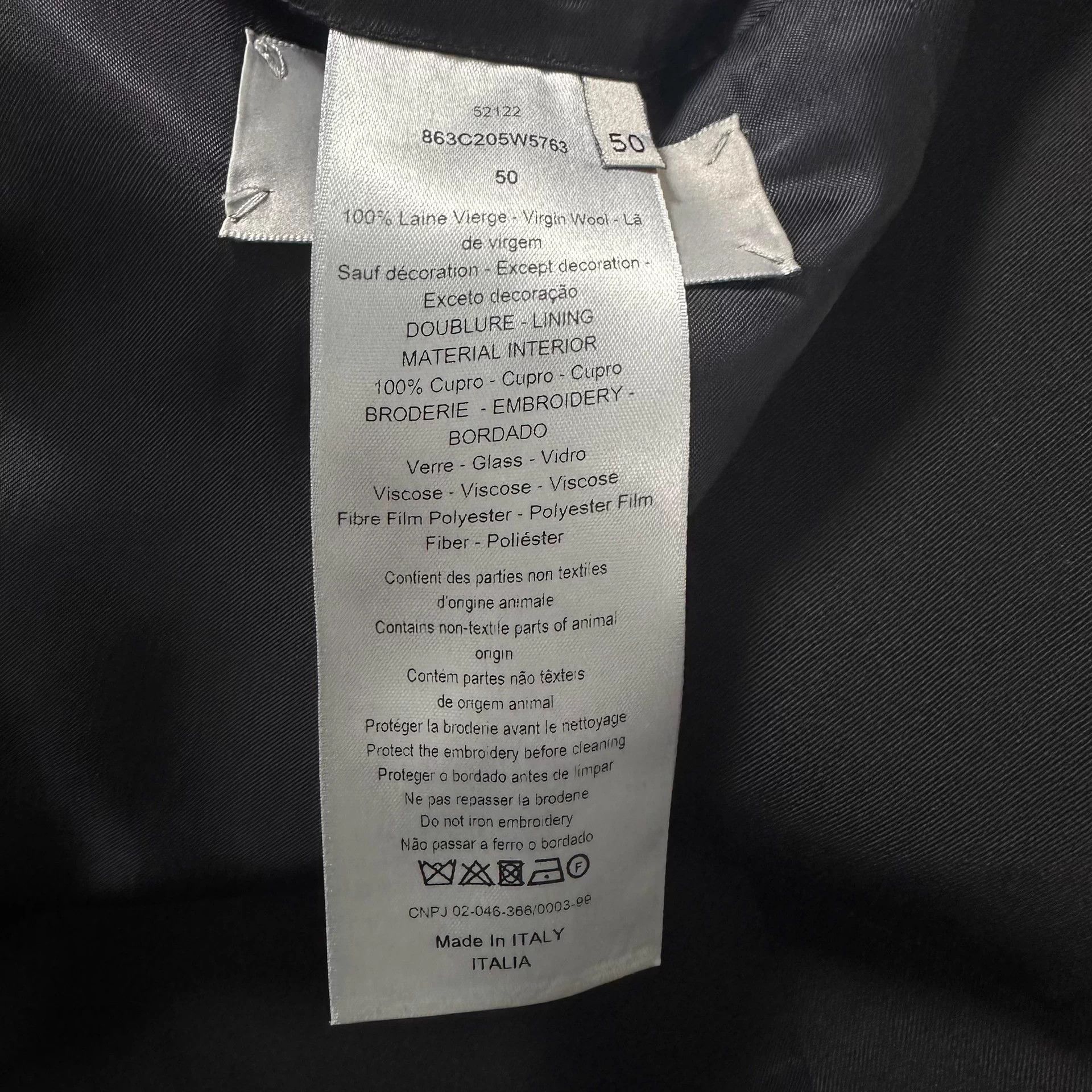Dior Dior Homme 18ss Beaded Blazer 50 Black Carpet kva Size 50S - 6 Thumbnail