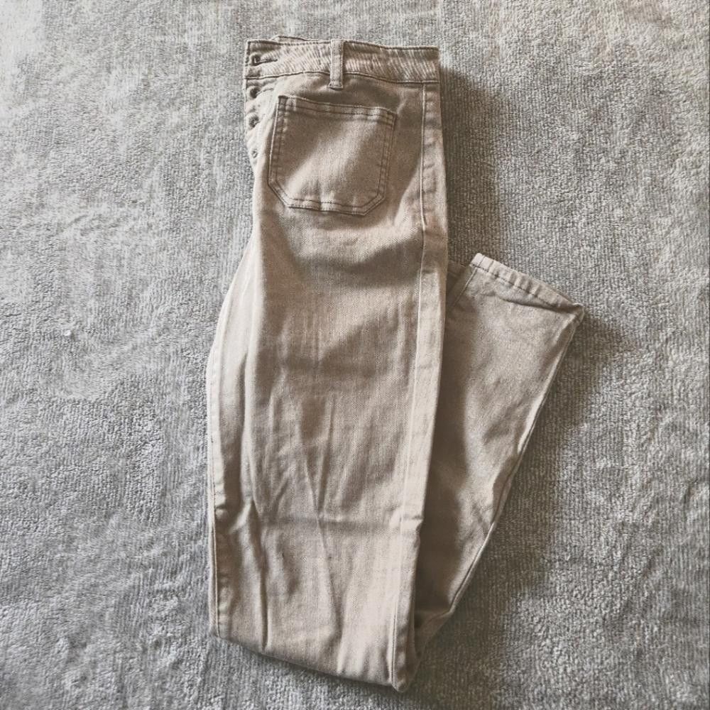 Designer OAT Light Olive Skinny Jean Size 27" / US 4 / IT 40 - 1 Thumbnail