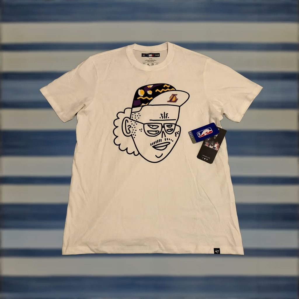Y/Project NWT ’47 Tee Shirt Los Angeles Lakers Mens Medium White Cotton Short Sleeve Basketball NBA Global Artist Project KashinkT-Shirt Size US M / EU 48-50 / 2 - 1 Thumbnail