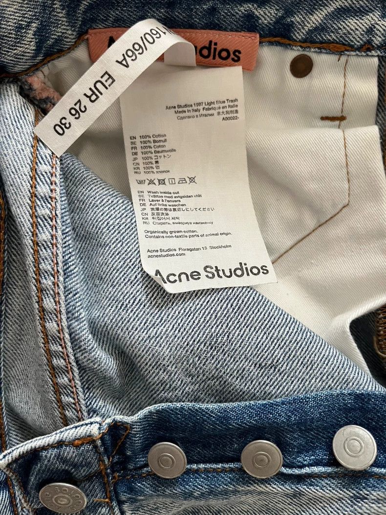 Acne Studios acne studios Retro cotton denim straight-leg pants Size US 26 / EU 42 - 3 Thumbnail