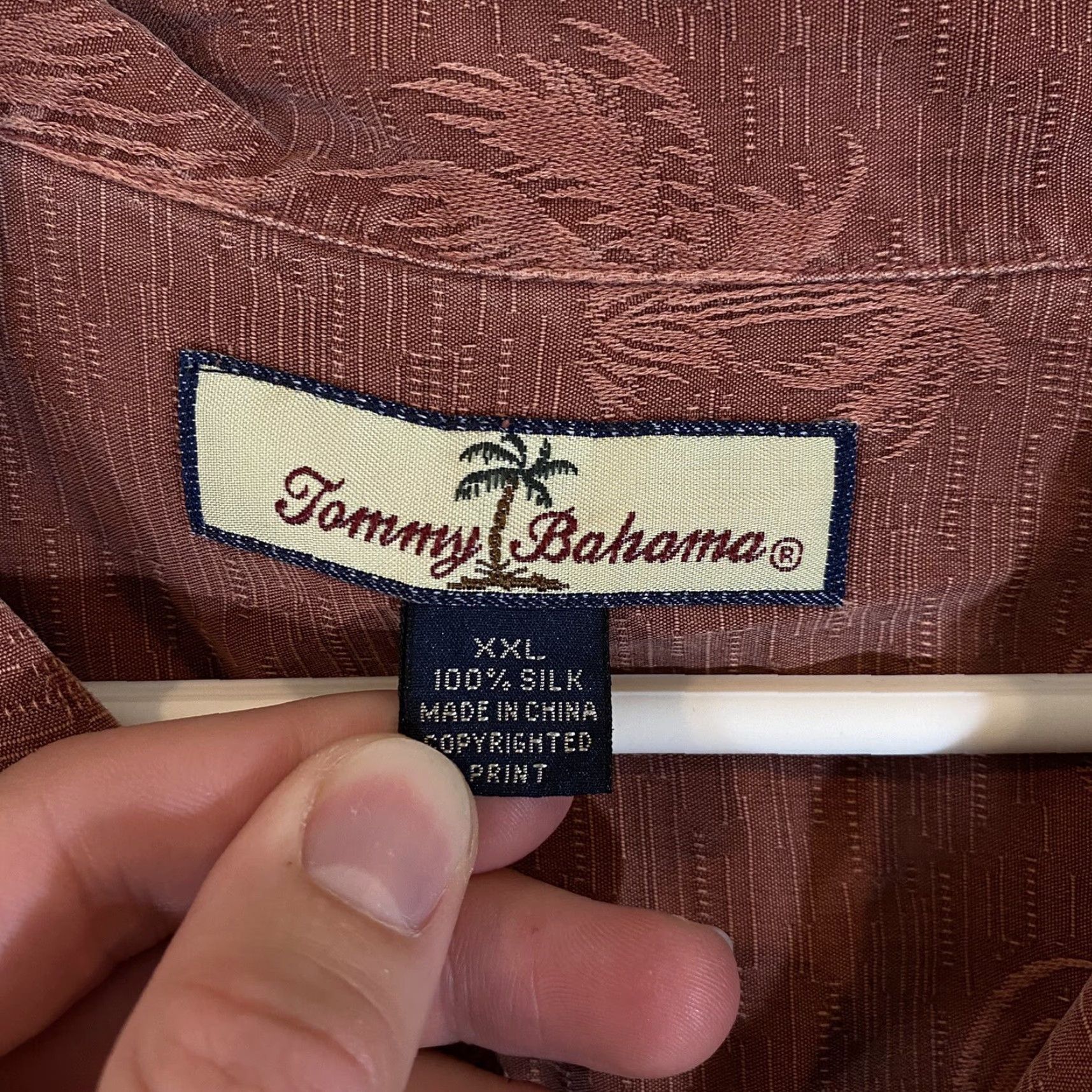 Tommy Bahama Tommy Bahama Shirt Mens 2XL Dark Red Floral Silk Relax S/S Button Up Size US XXL / EU 58 / 5 - 3 Thumbnail