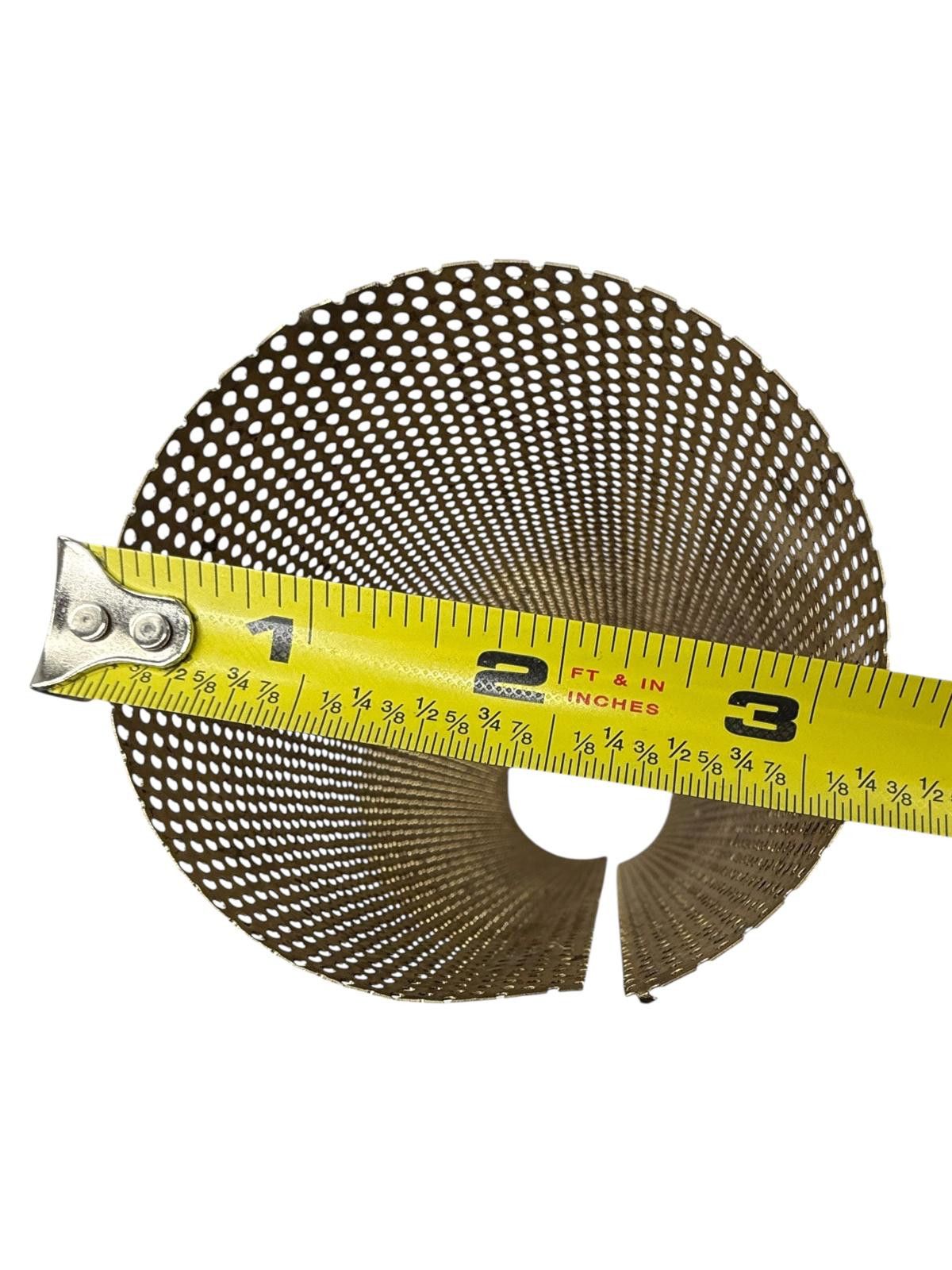 Designer Vintage MCM Brass Perforated Lamp Insert Diffuser Size ONE SIZE - 7 Thumbnail