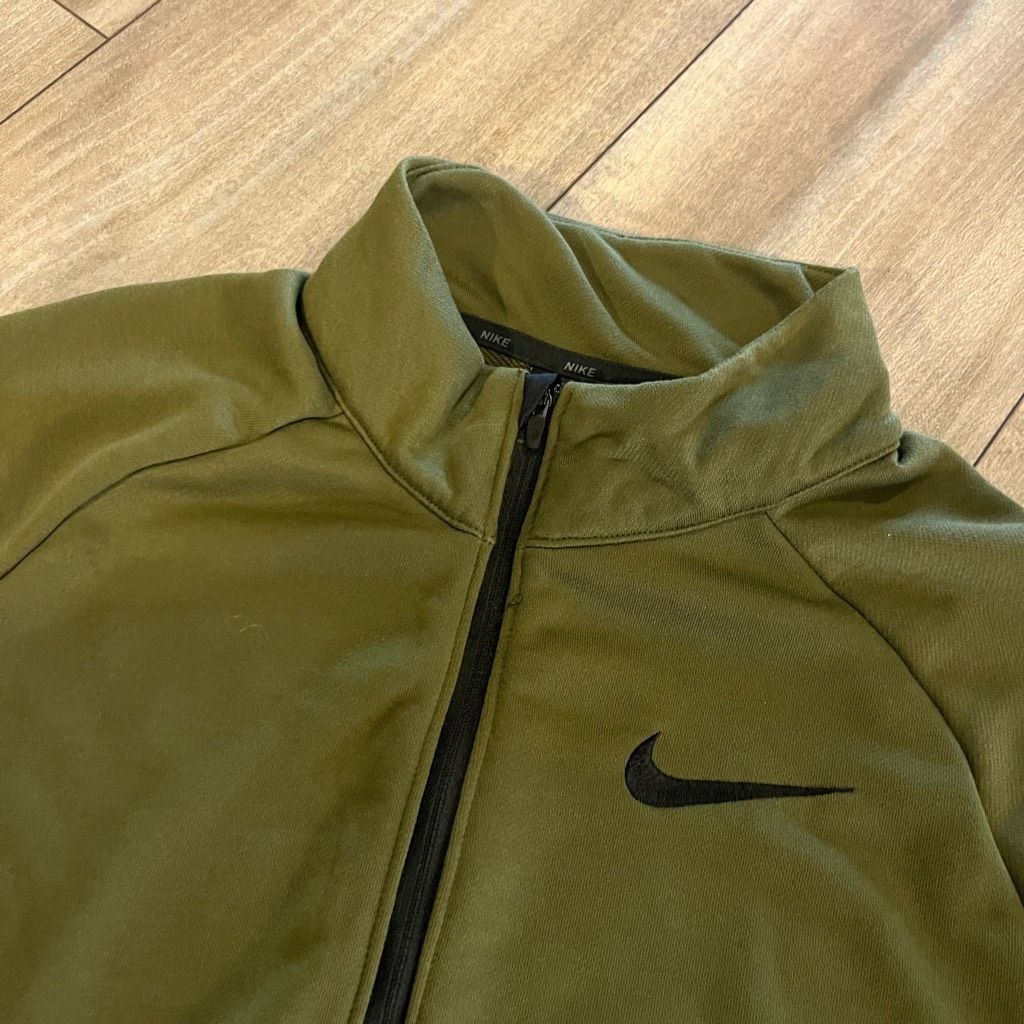 Nike Nike Green Athletic Quarterzip Pullover Men Medium Size US M / EU 48-50 / 2 - 2 Thumbnail