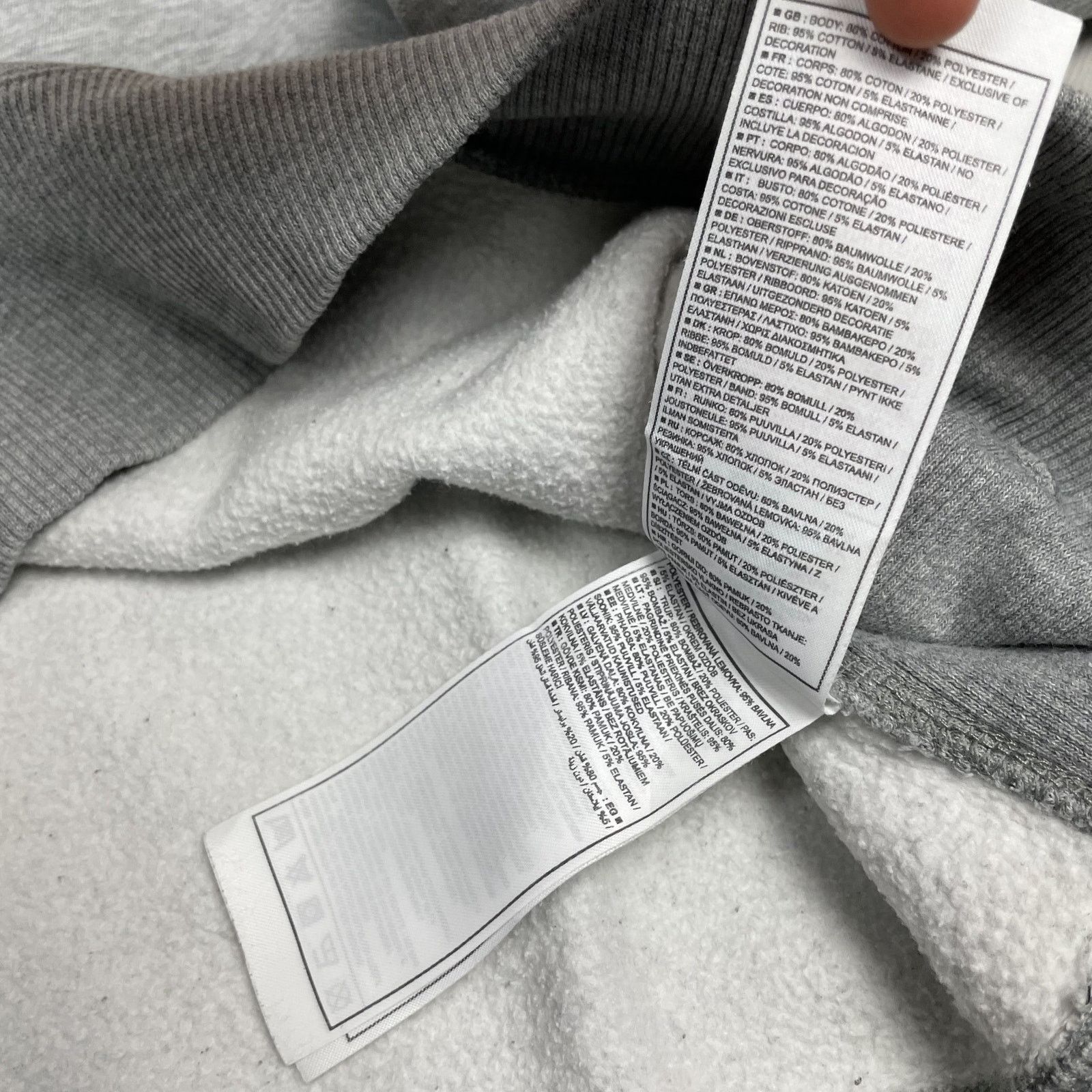 Nike × Vintage Nike The Athletic Dept Mens Heather Gray Fleece Sweatshirt L Size US L / EU 52-54 / 3 - 9 Thumbnail