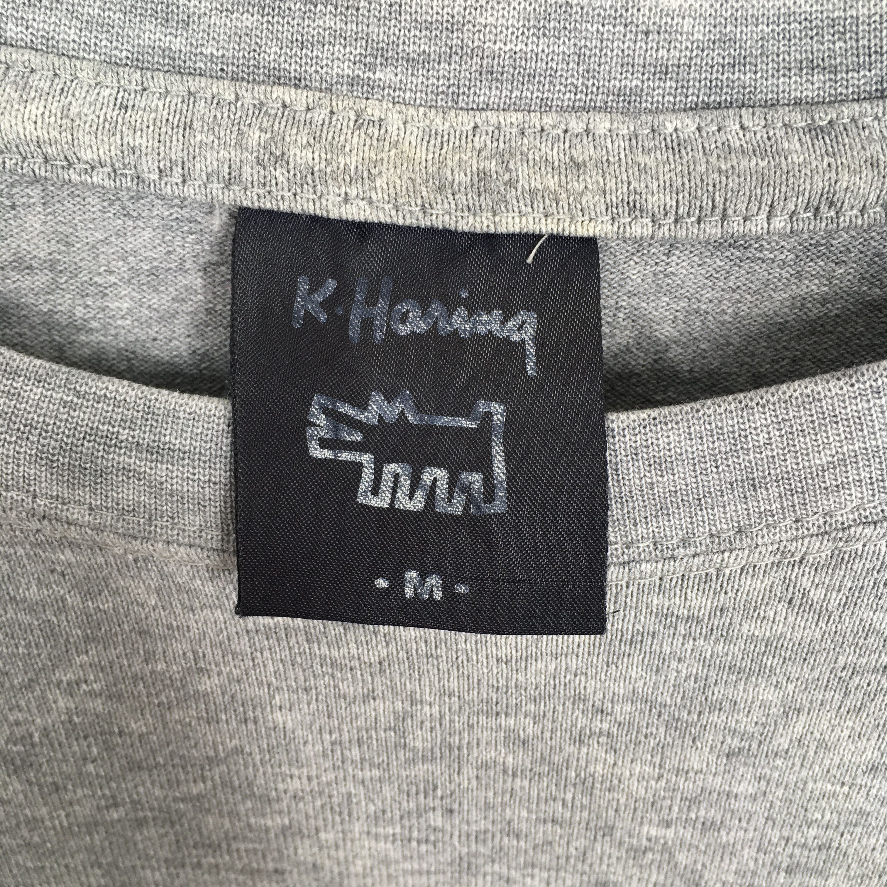 Keith Haring × Vintage Vintage Keith Haring Help Pop Art Gray T shirt M Size US M / EU 48-50 / 2 - 5 Thumbnail